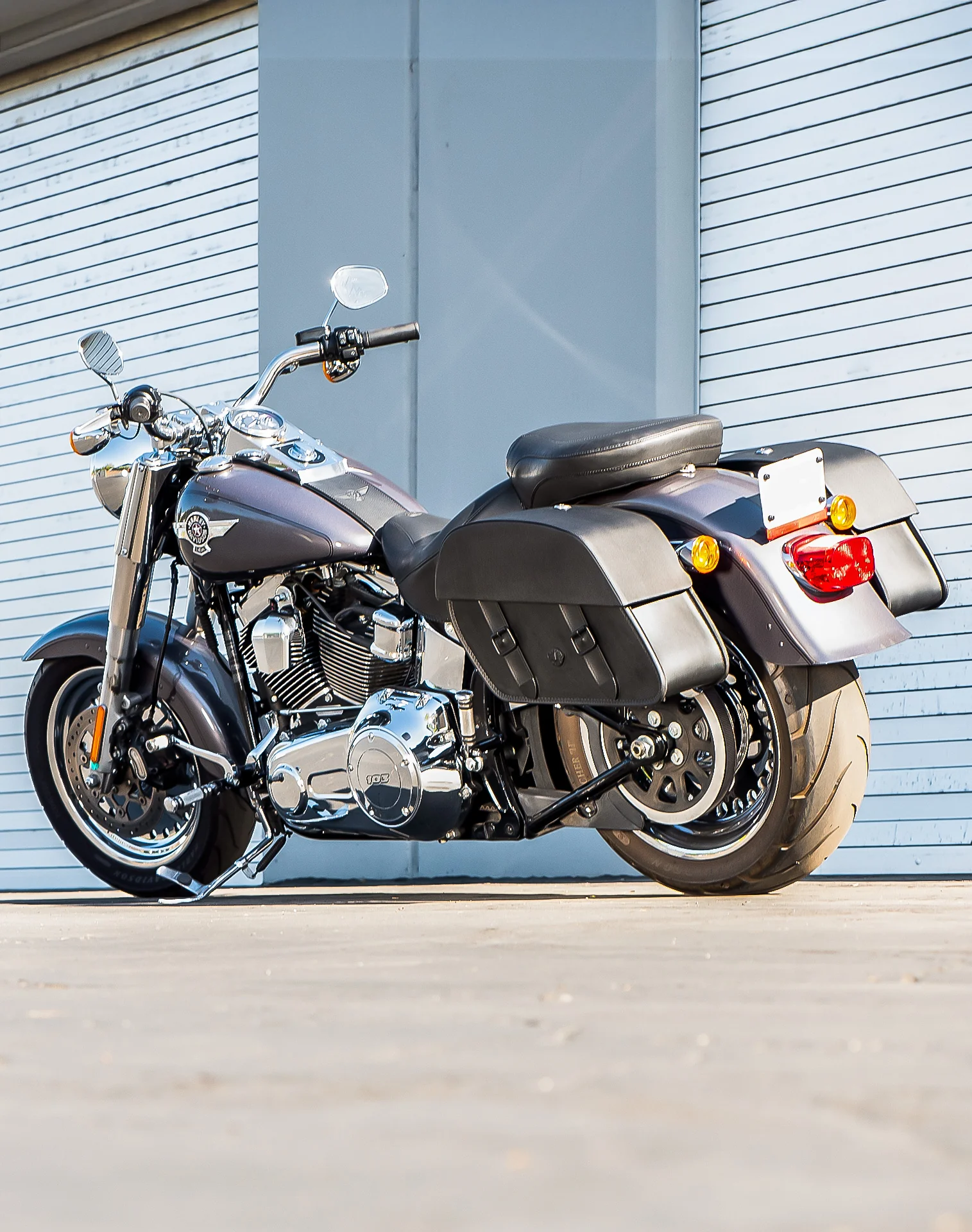28L - Baelor Medium Quick Mount Motorcycle Saddlebags for Harley Softail Fat Boy FLSTF/I - Image 3