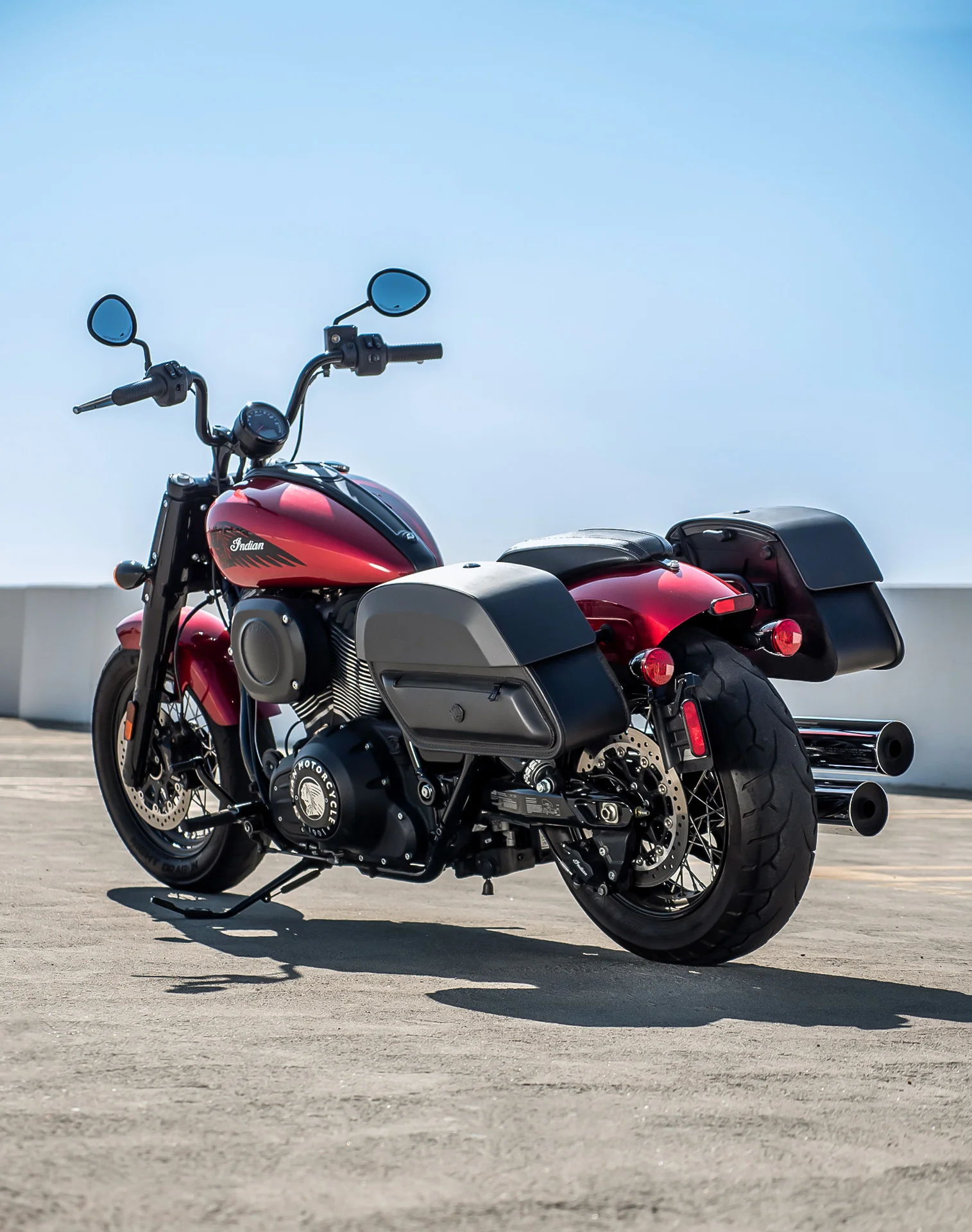 28L - Pantheon Medium Quick Mount Indian Super Chief Motorcycle Saddlebags - Image 3