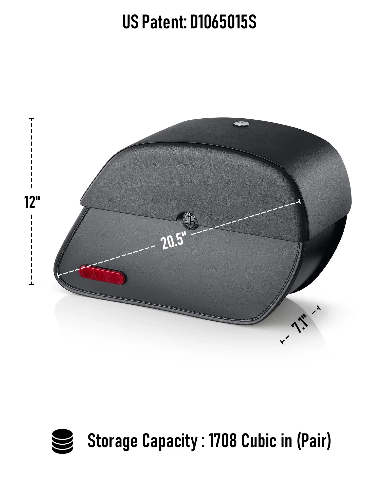 28L - Panzer Medium Quick Mount Suzuki Boulevard M109 VZR1800 Motorcycle Saddlebags - Image 7