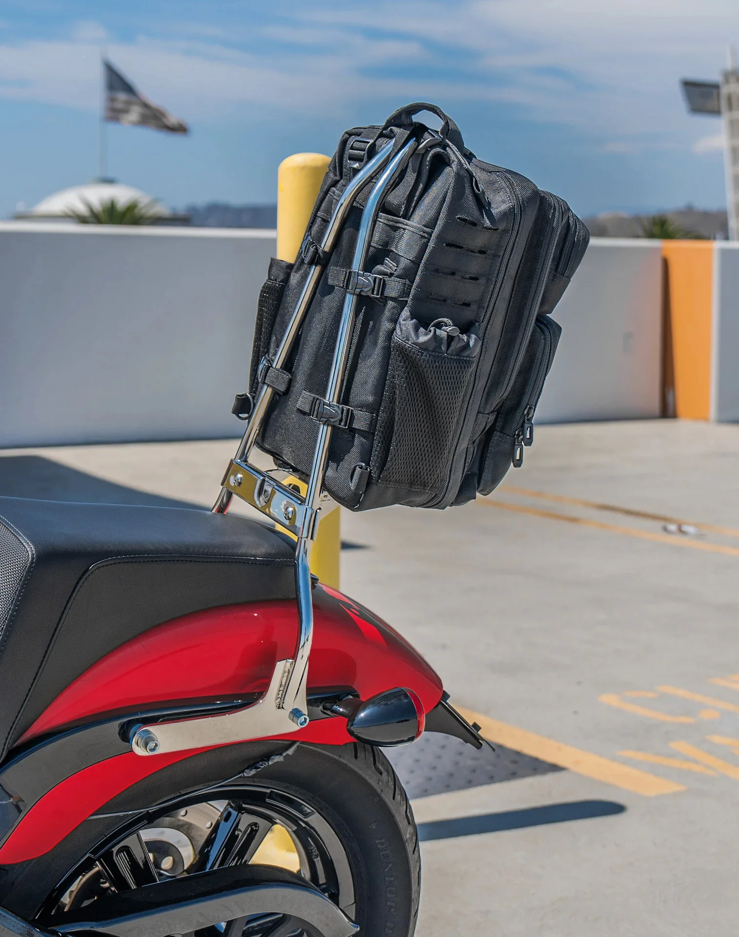 30L - Tactical Large Ducati Motorcycle Tail Bag - Image 5