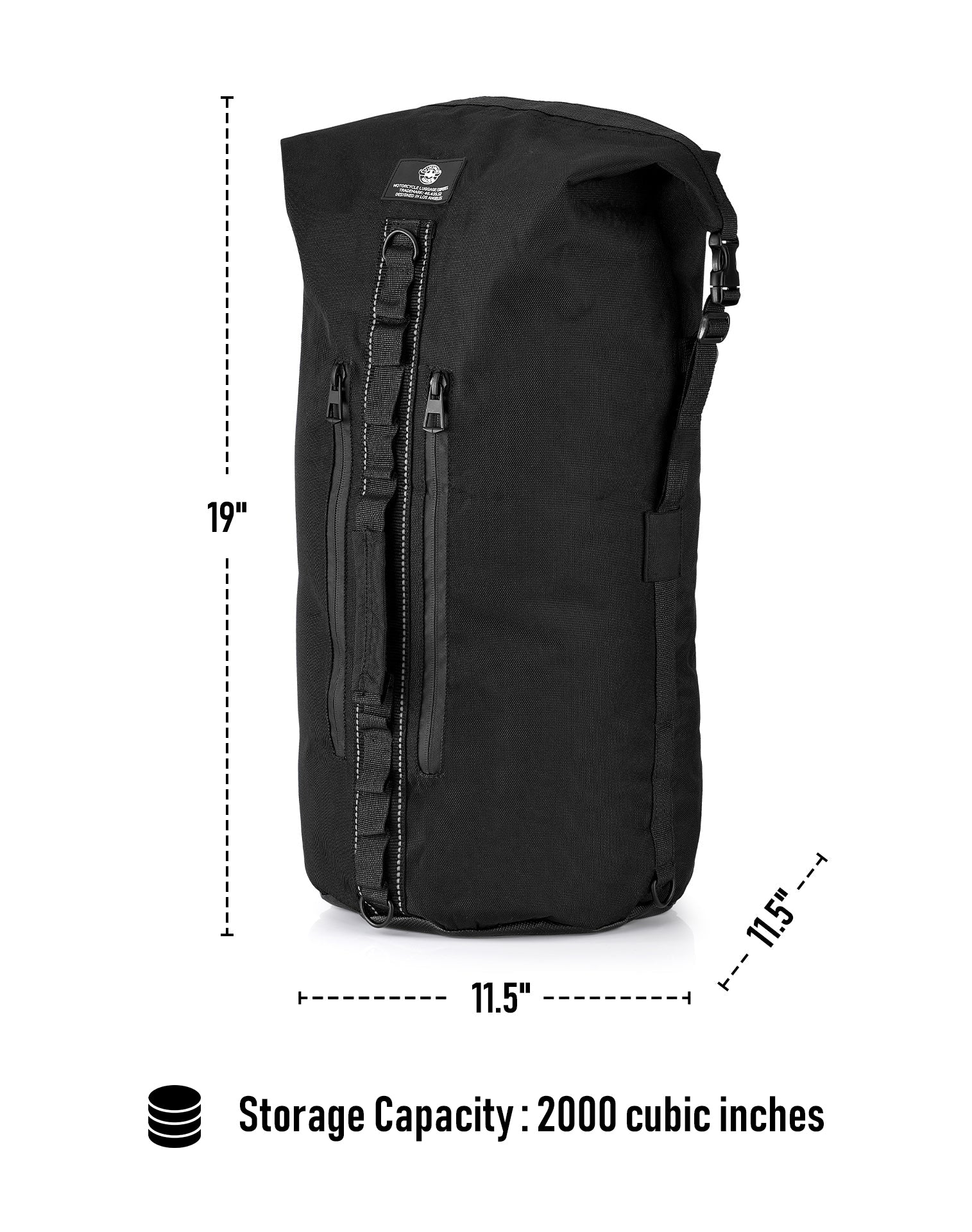 32L - Renegade Ducati Motorcycle Sissy Bar Bag - Image 7