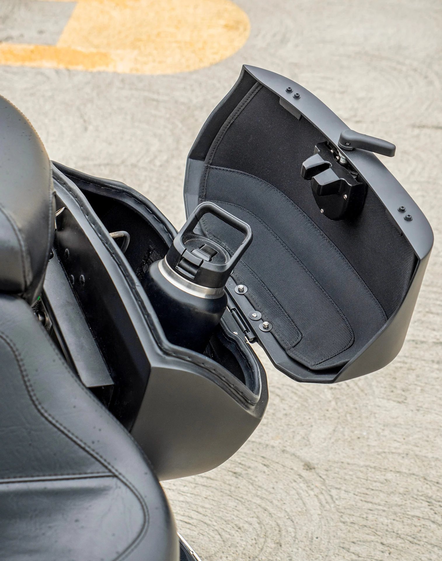 40L - Lamellar Raven XL Honda VTX 1300 C Matte Hard Saddlebags - Image 6