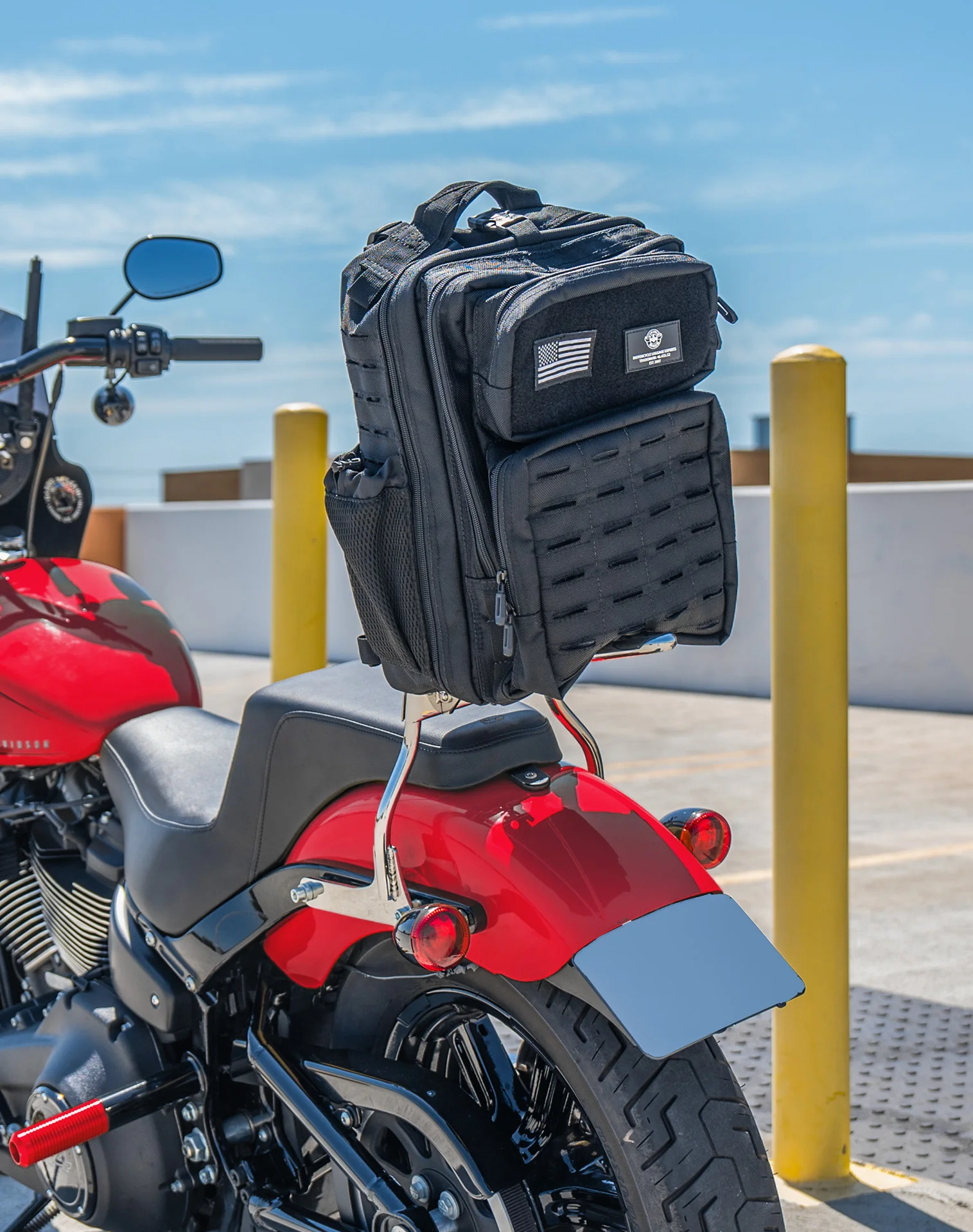 45L - Tactical XL Ducati Motorcycle Tail Bag - Image 4