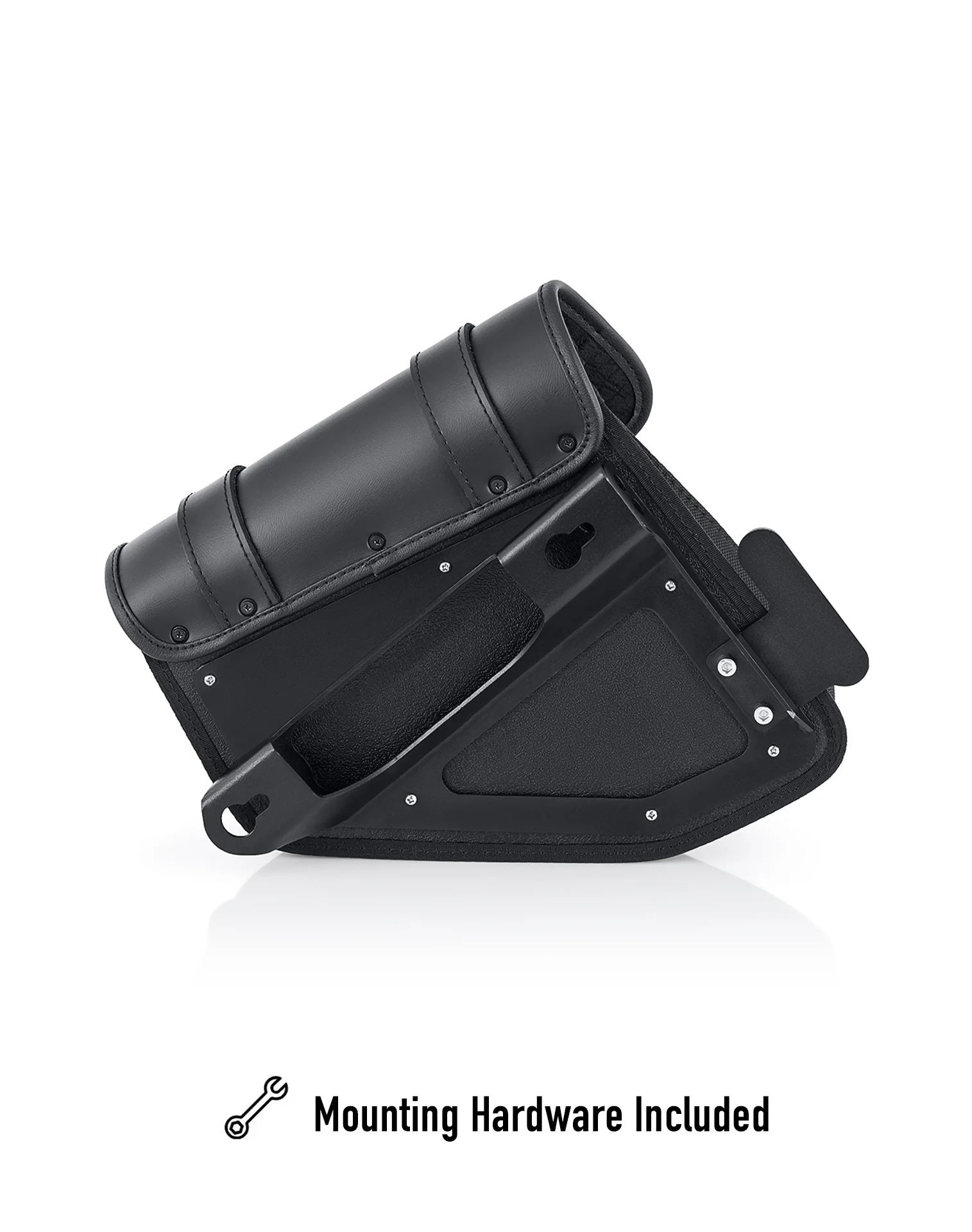 8L - Pony Indian Chief Dark Horse Leather Motorcycle Saddlebags - Image 4
