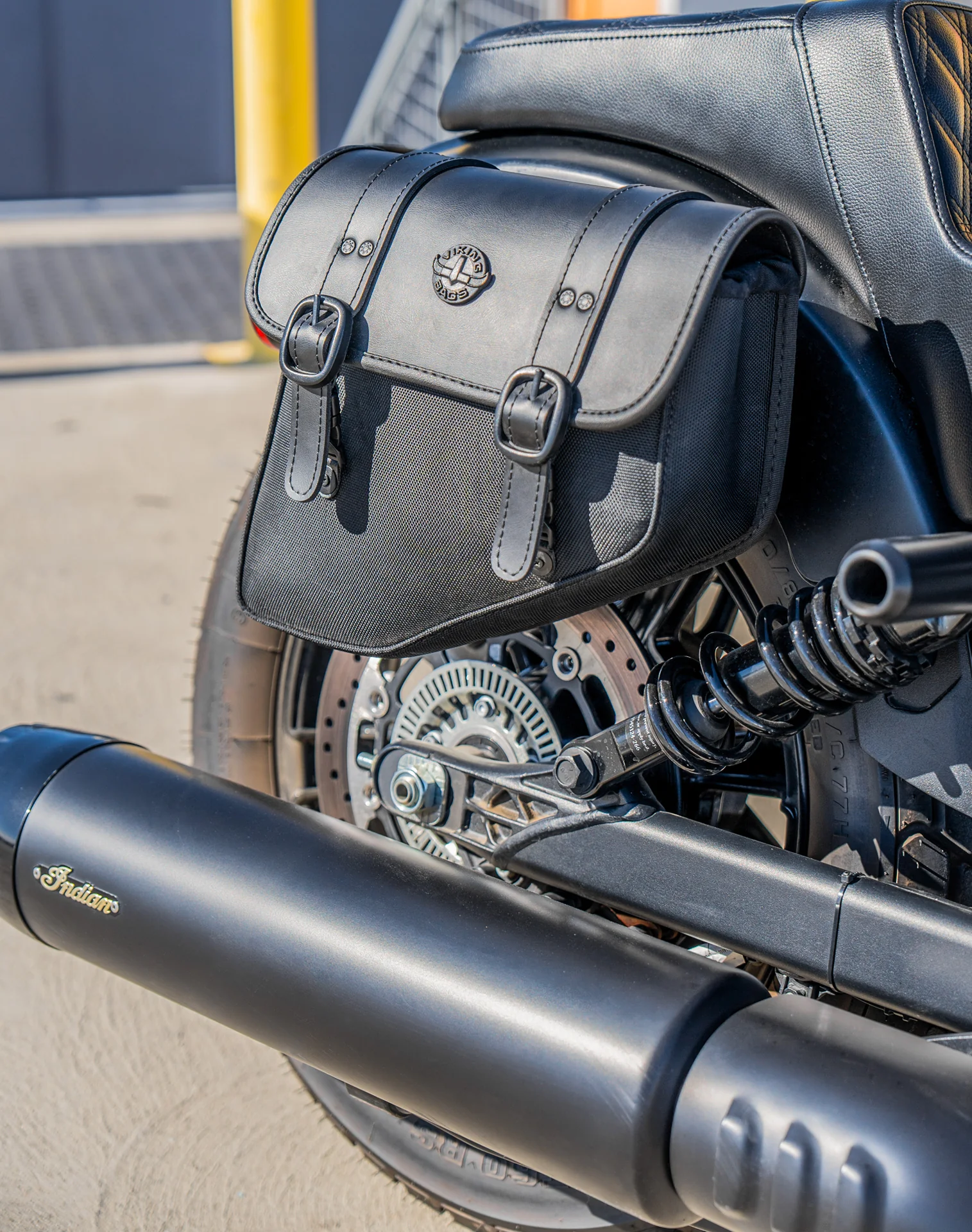8L - Pony Indian Sport Scout 2025+ Leather Motorcycle Saddlebags - Image 5