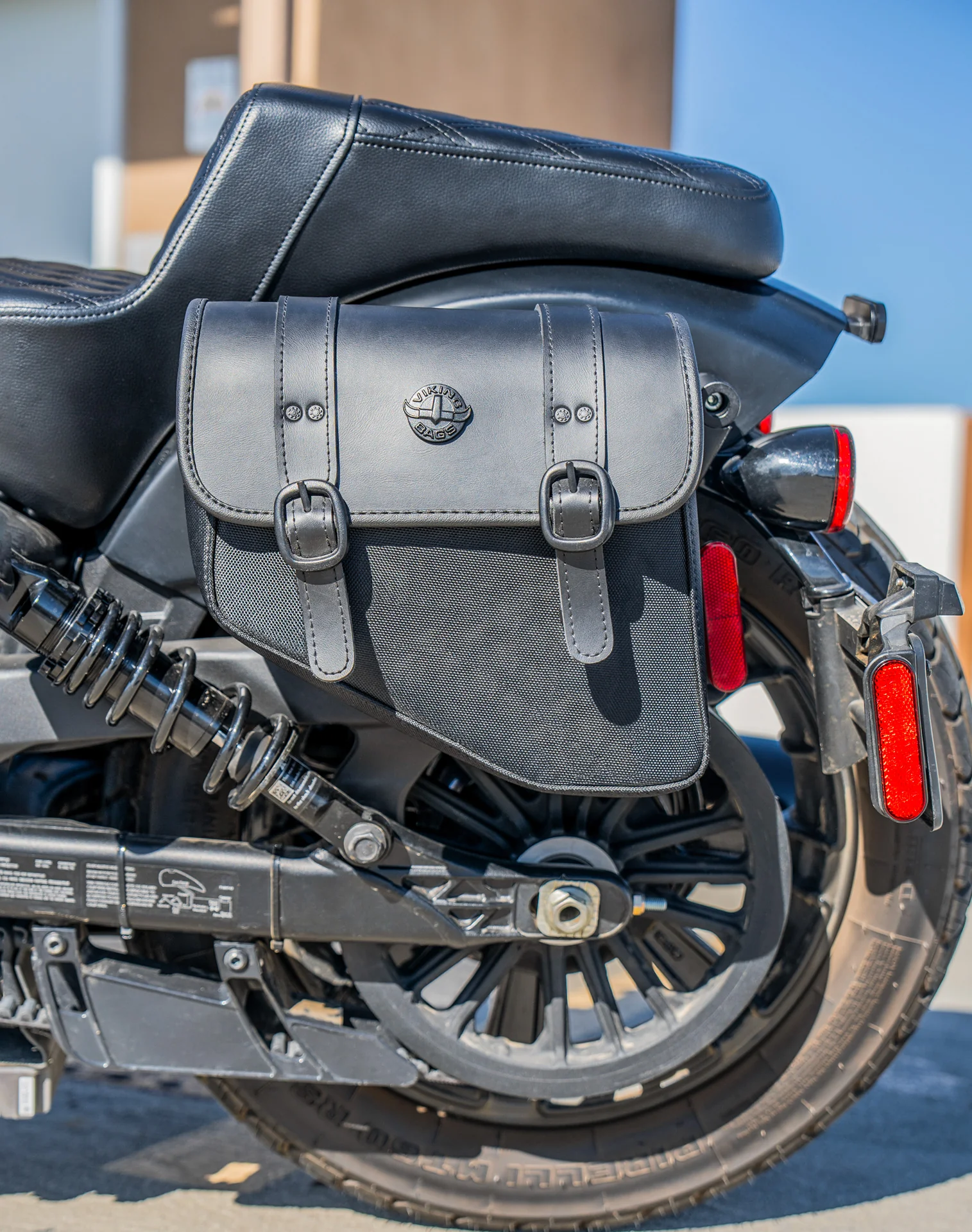 8L - Pony Indian Sport Scout Sixty 2025+ Leather Motorcycle Saddlebags - Image 4