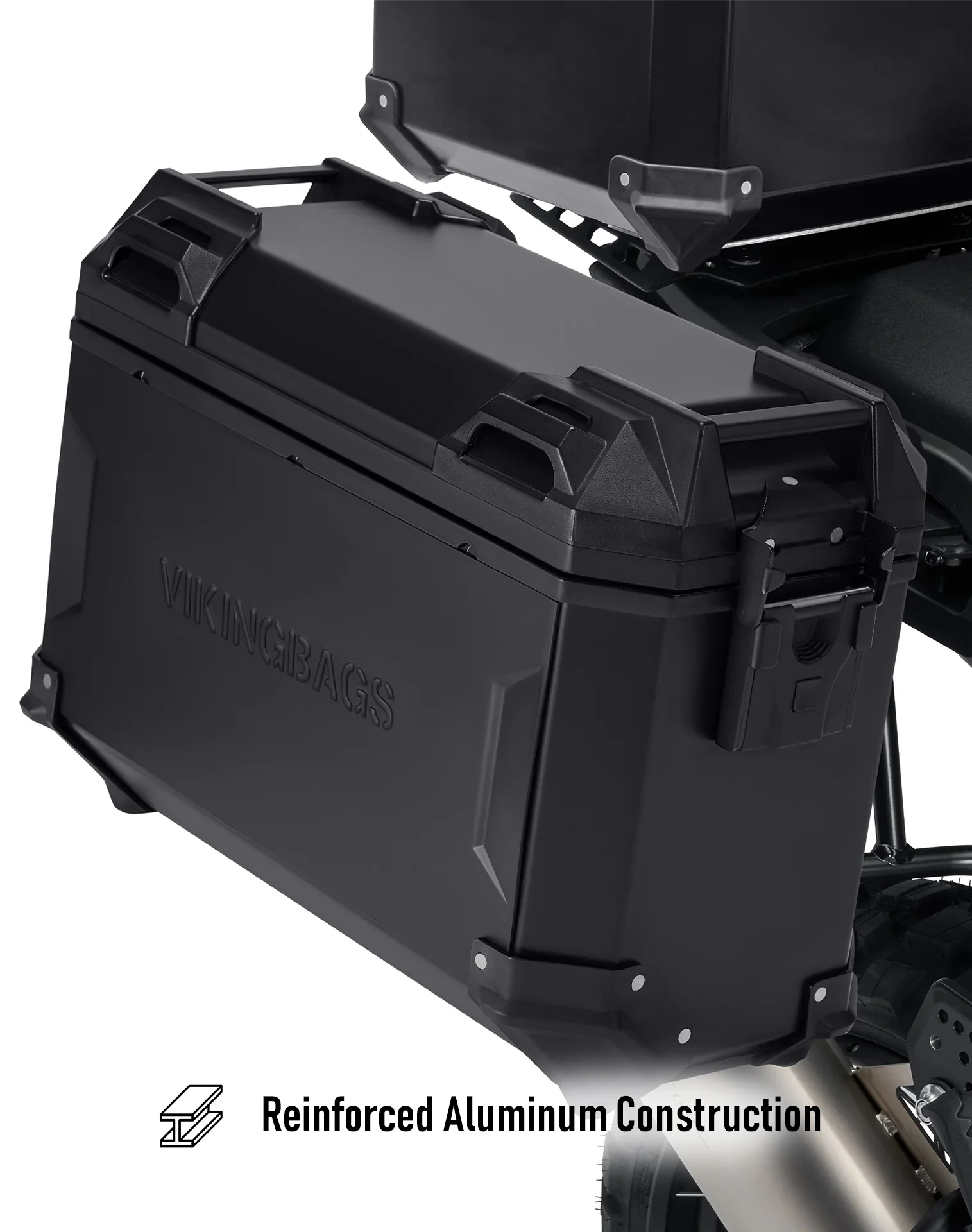 45L - Apex XL BMW F 850 GS Aluminum Side Cases Black - Image 10