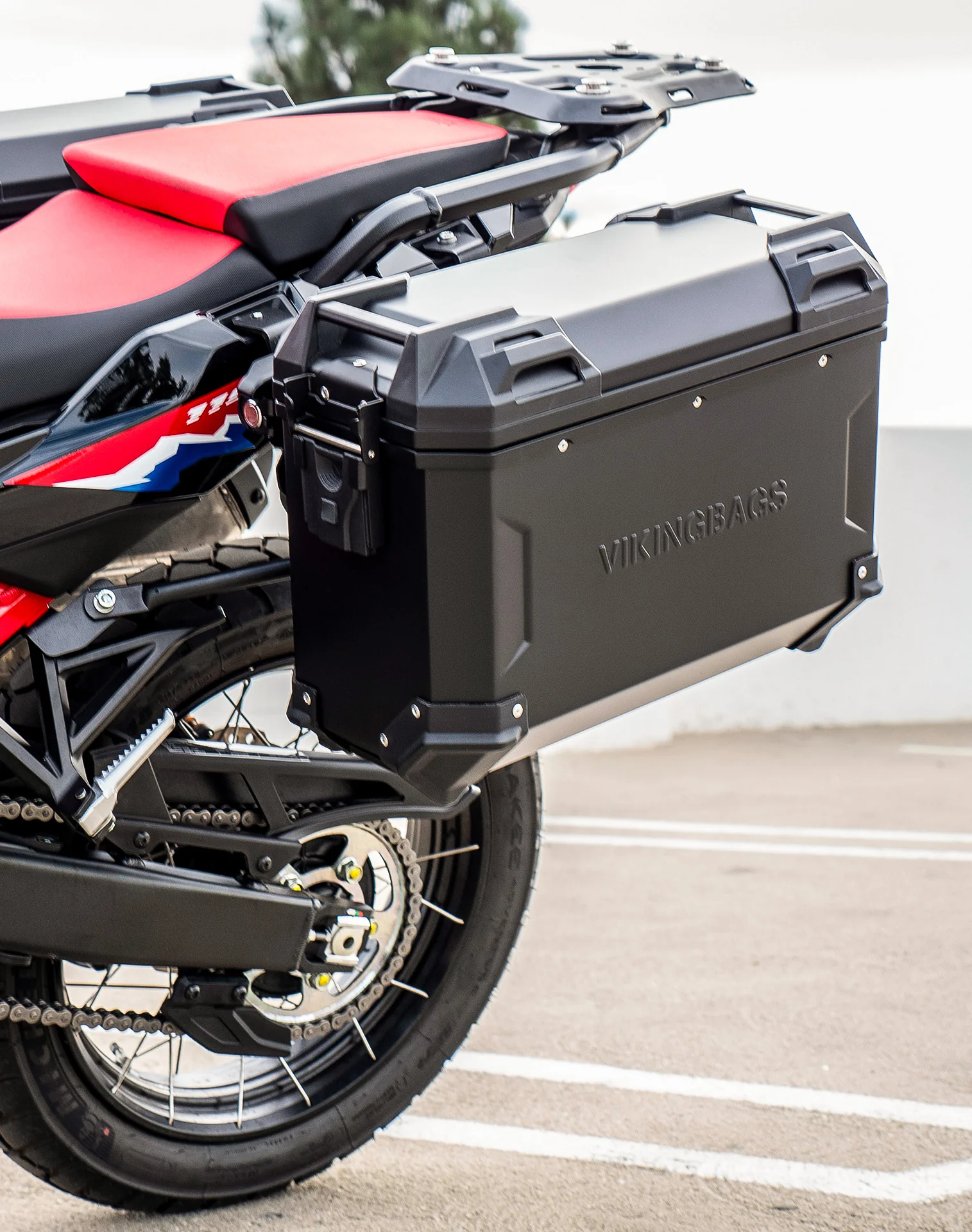 45L - Apex XL Honda CRF1100L Africa Twin ADV Sports ES Aluminum Side Cases Black - Image 4