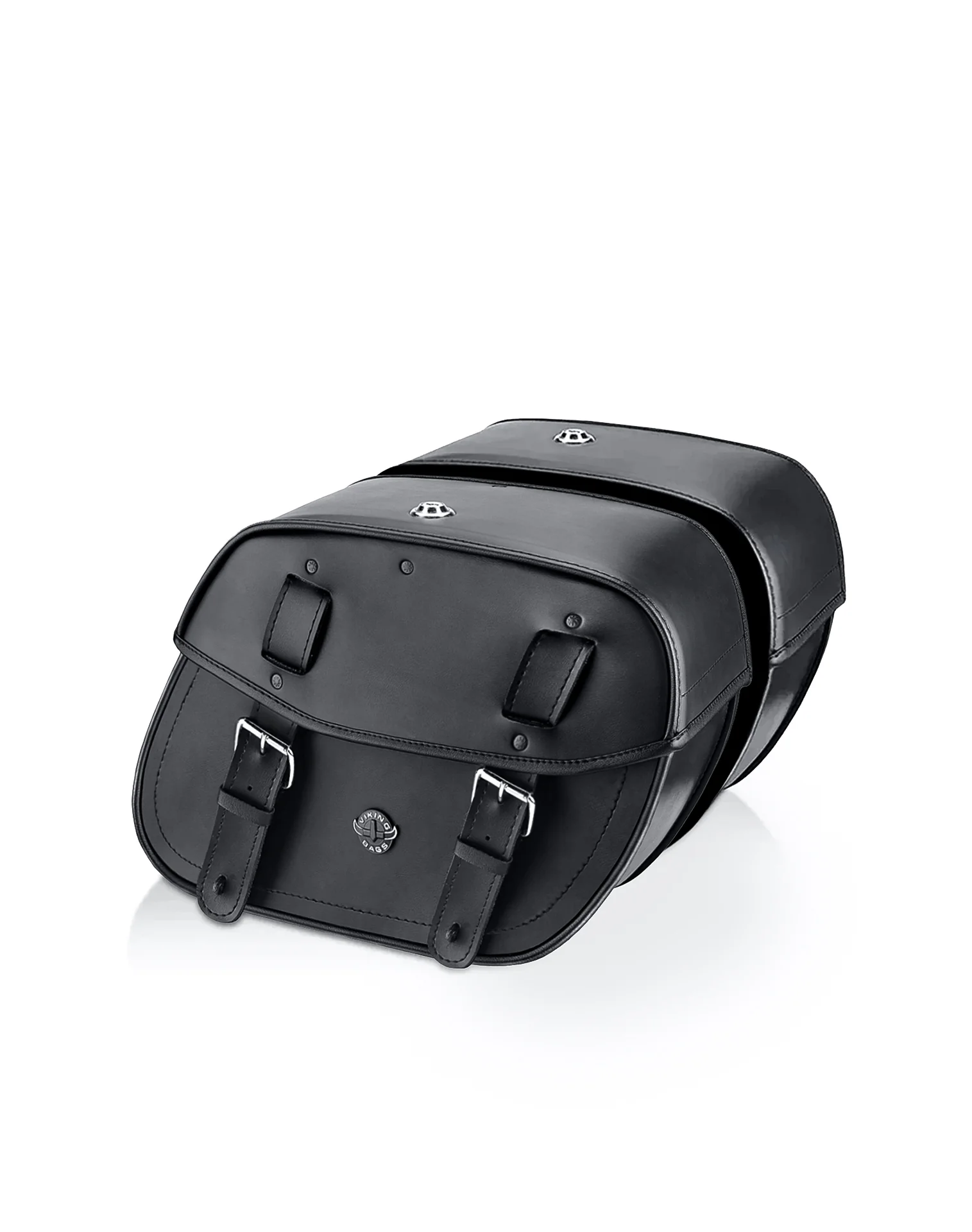 25L - Arch Large Shock Cutout Leather Motorcycle Saddlebags for Harley Sportster 1200 Low XL1200L