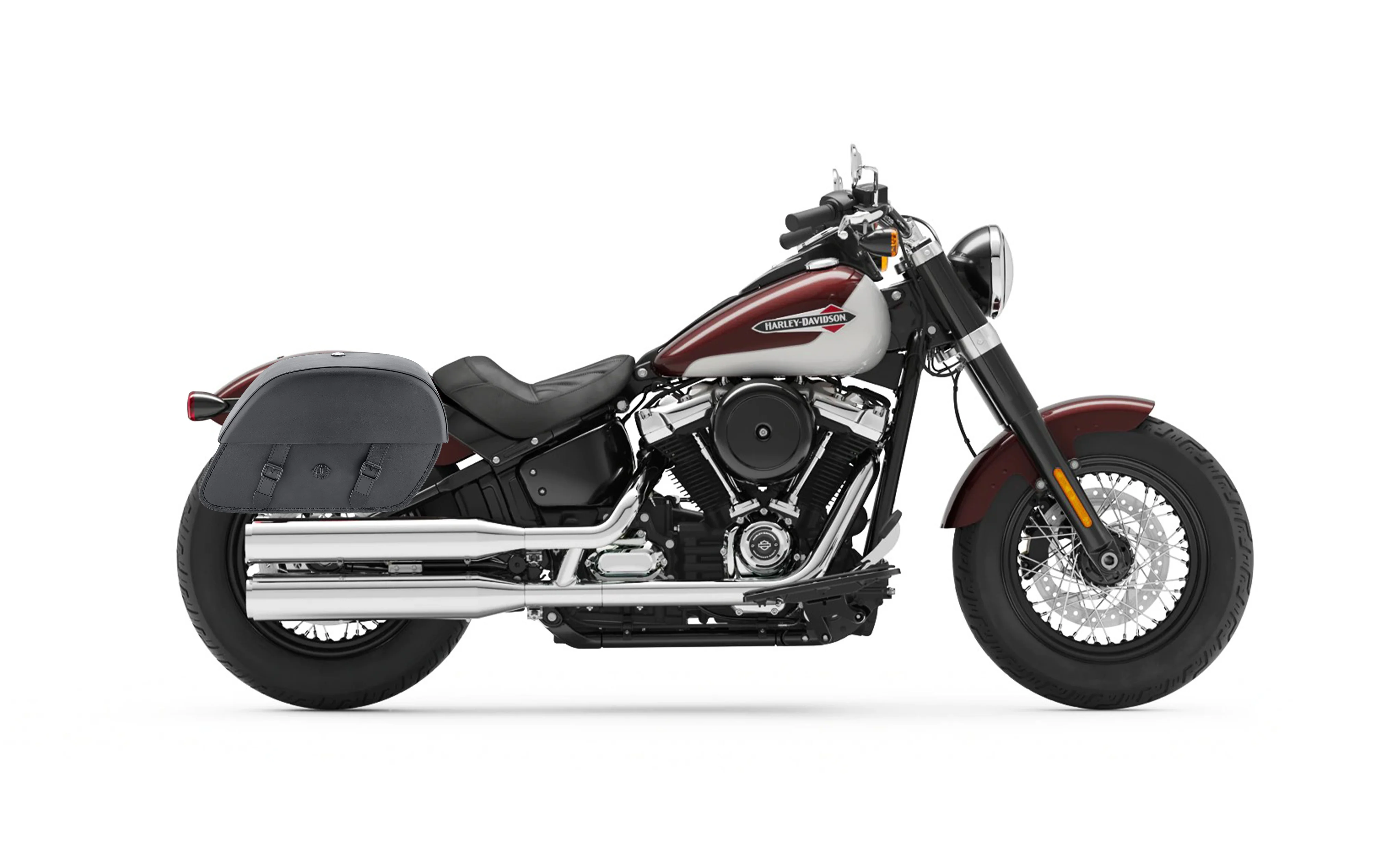 28L - Baelor Medium Hard Mount Saddlebags for Harley Softail Slim FLSL - Image 2
