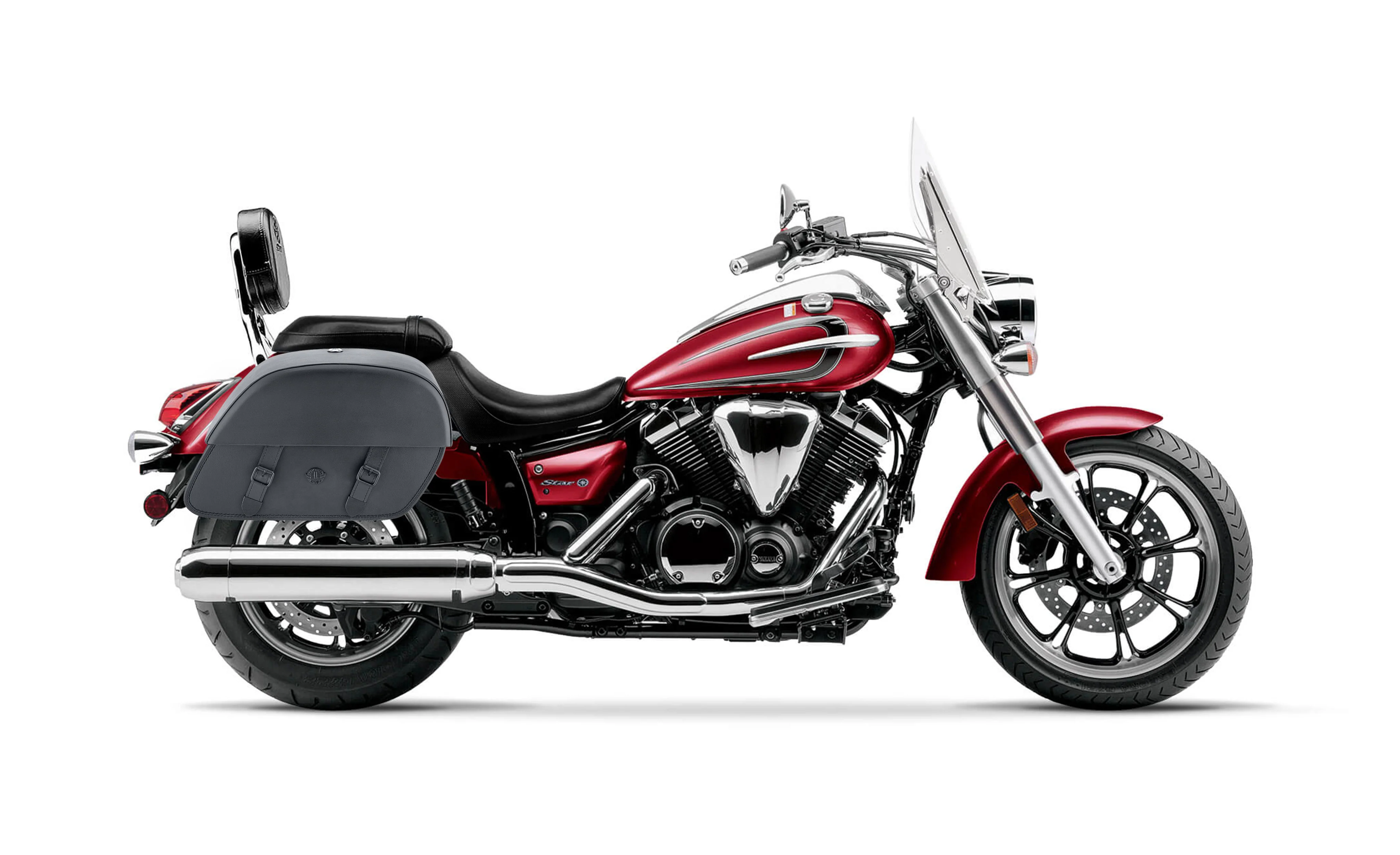 28L - Baelor Medium Hard Mount Yamaha V Star 950 Tourer Motorcycle Saddlebags - Image 2