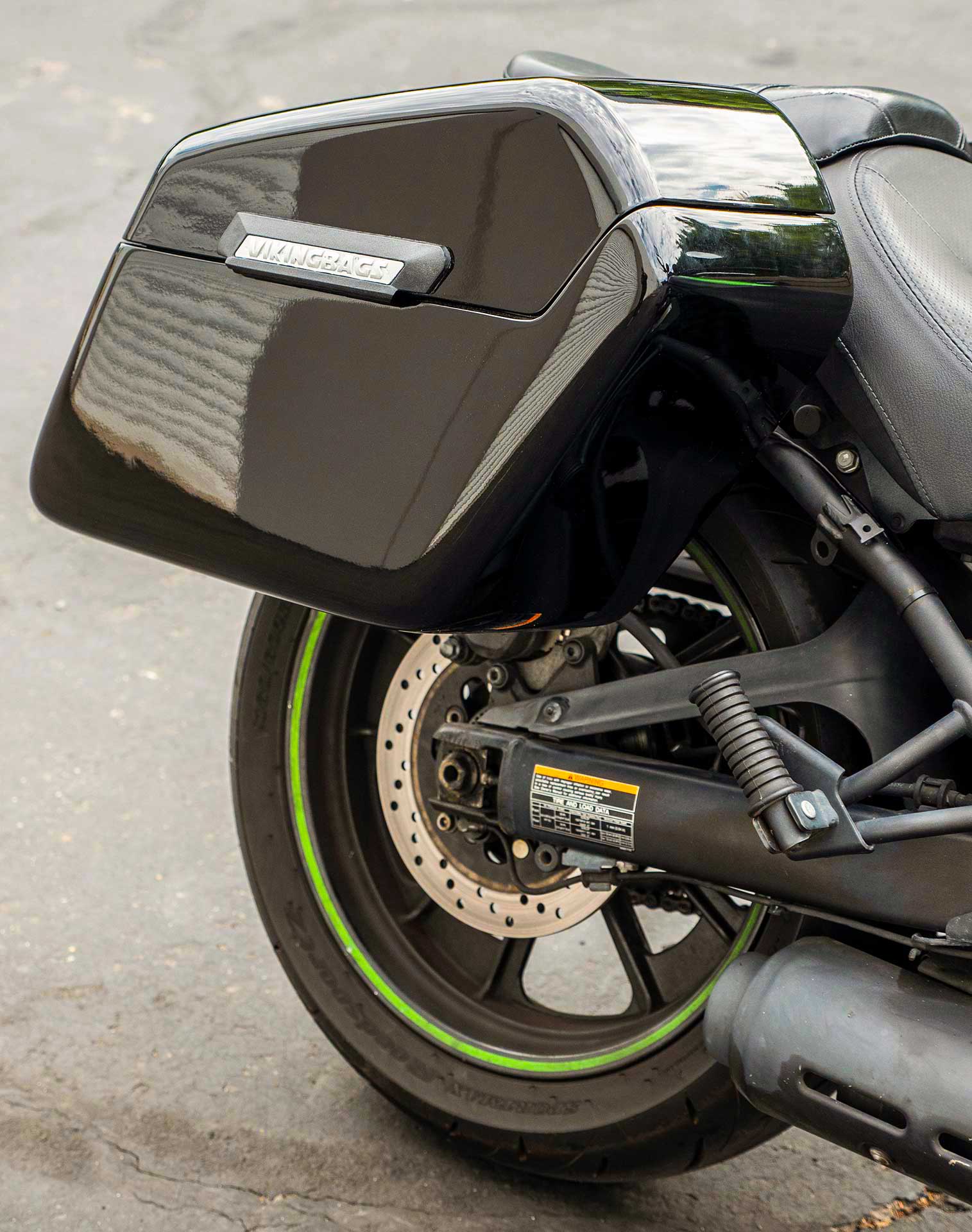 42L - Baldur Extra Large Kawasaki Vulcan S VN650 Painted Motorcycle Hard Saddlebags - Image 5