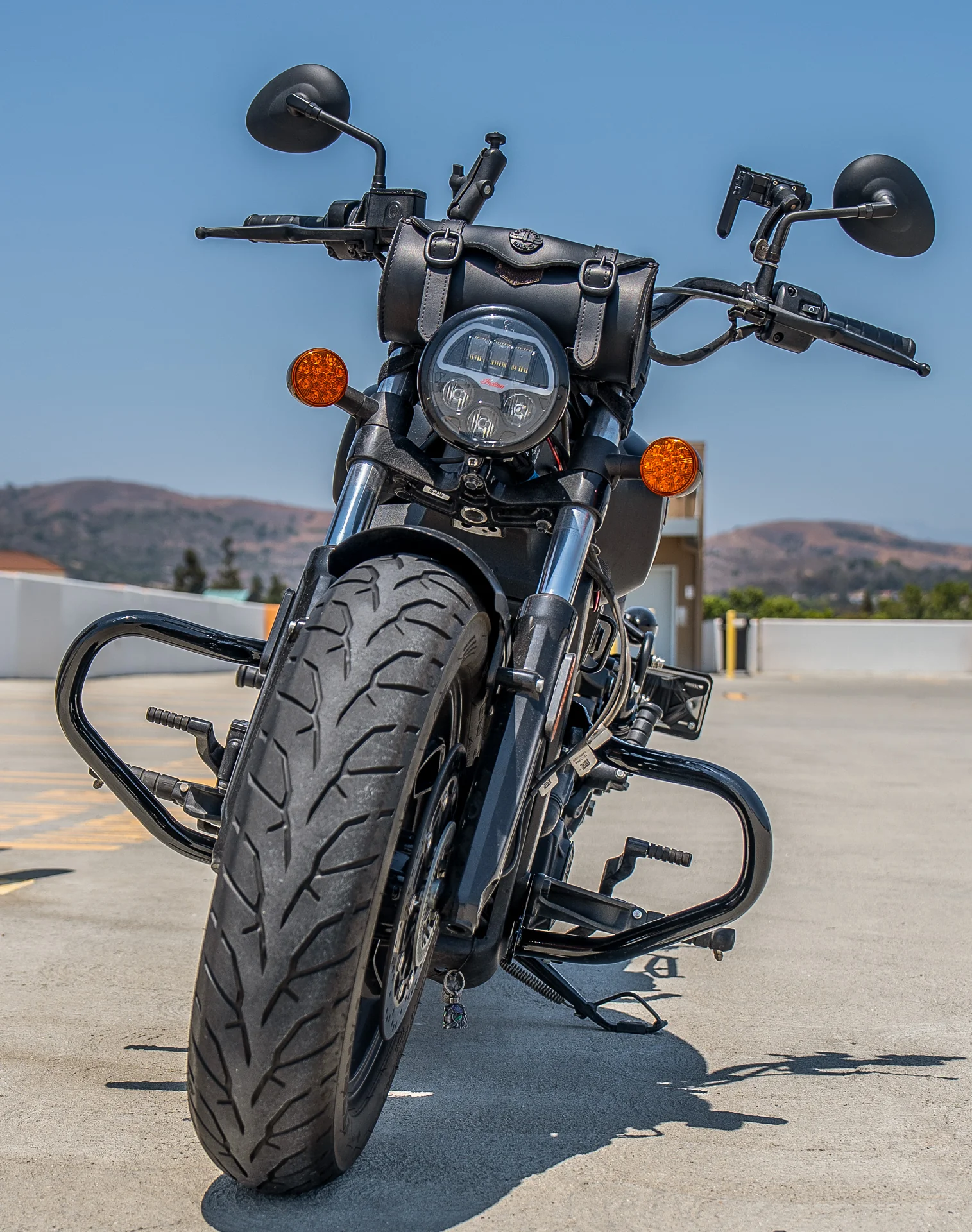 Viking Cherokee Indian Scout Rogue Crash Bar/Engine Guard Gloss Black - Image 3