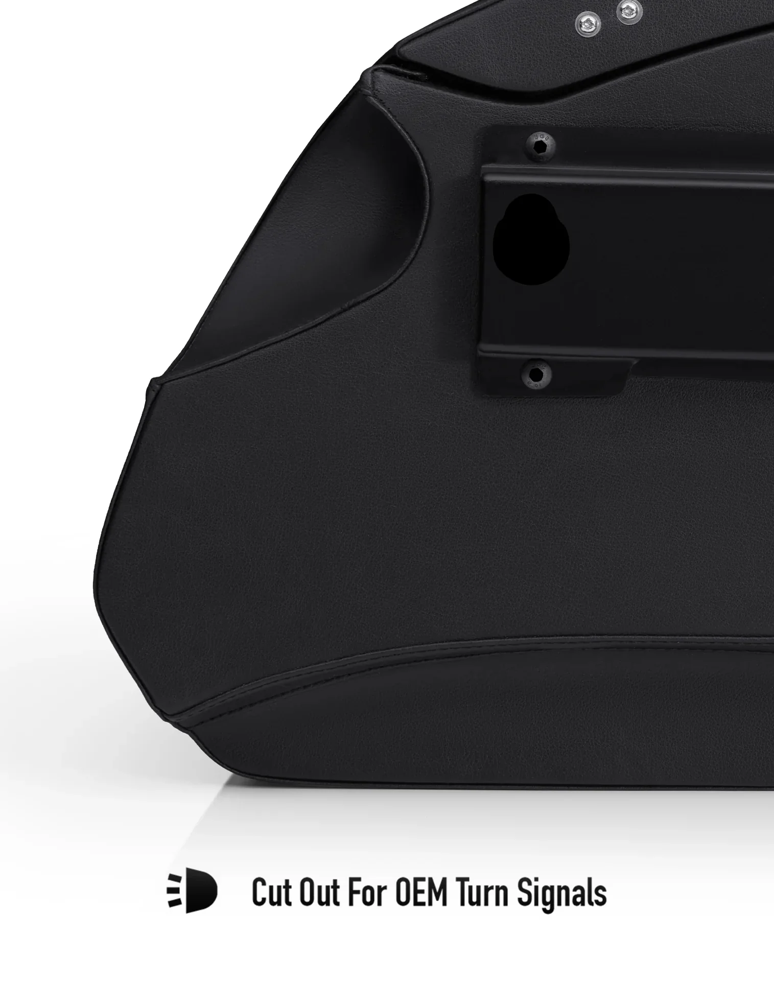 32L - Darkin Large Quick Mount Leather Wrapped Hard Saddlebags for Harley Softail Sport Glide FLSB - Image 10