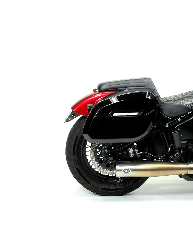 32L - Darkin Large Quick Mount Painted Hard Saddlebags for Harley Softail Low Rider S FXLRS - Image 10