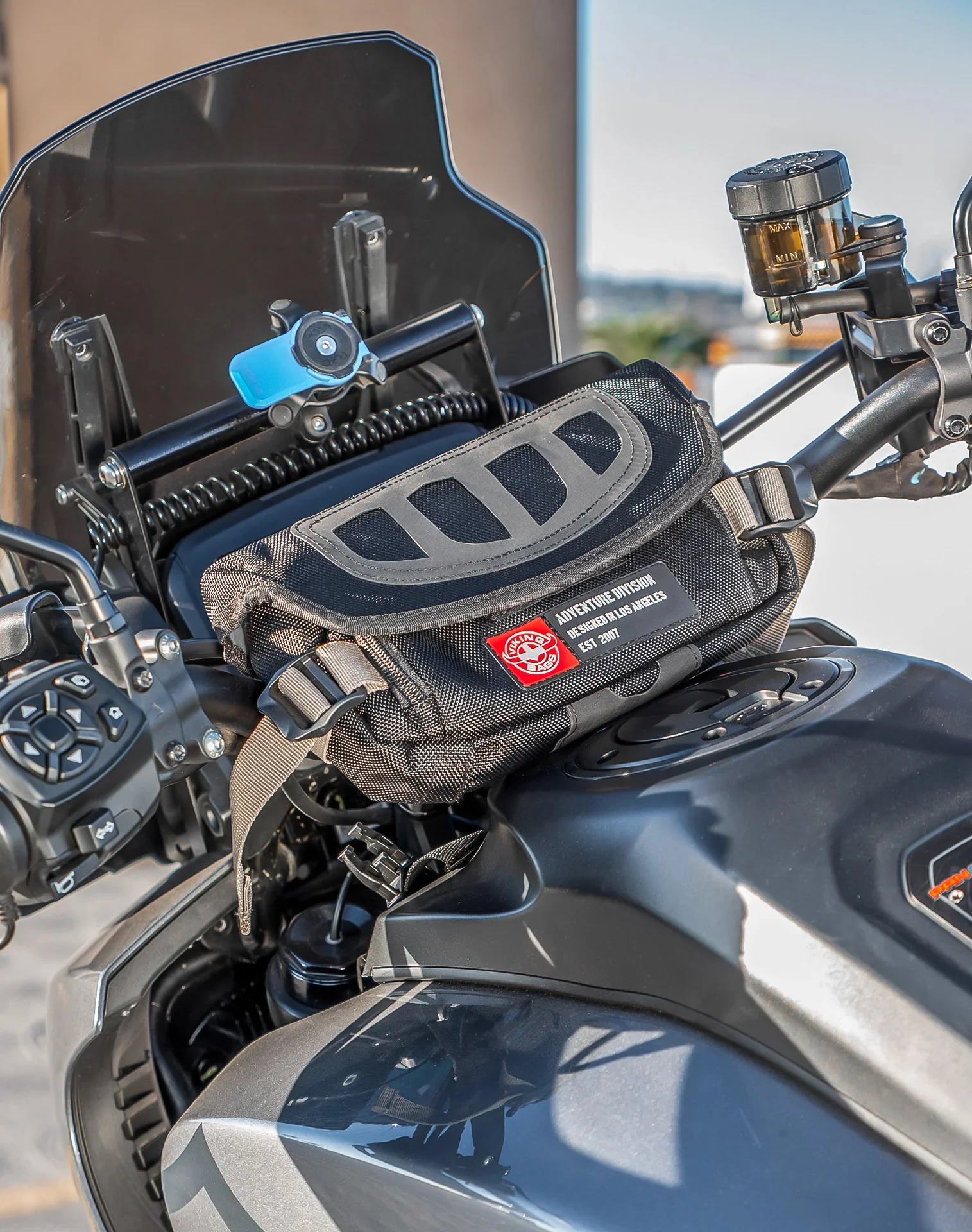1L - Explorer Handlebar Bag For Adventure Touring Motorcycle - Image 4