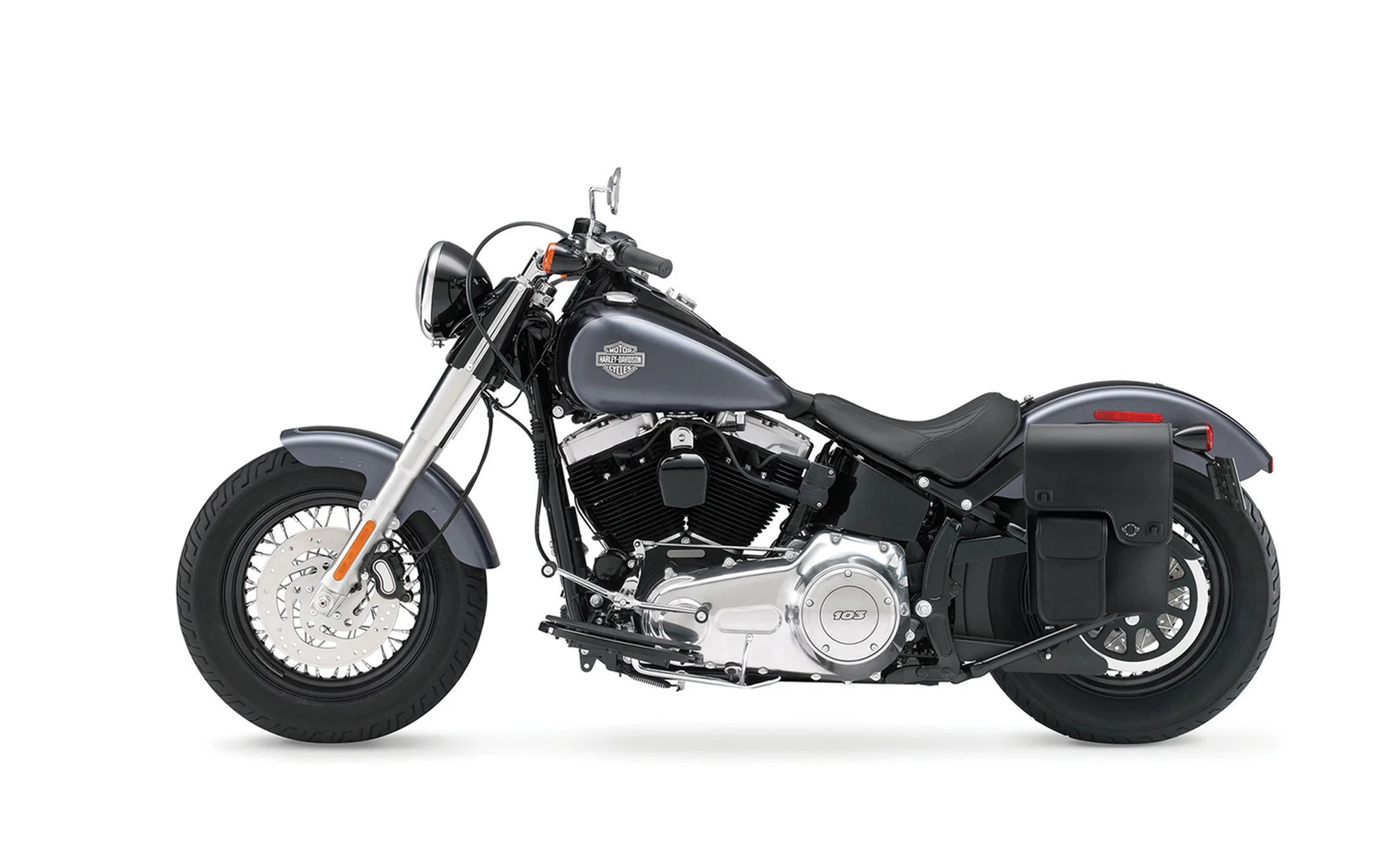 5L - Fatman Motorcycle Solo Bag For Harley Softail - Image 2