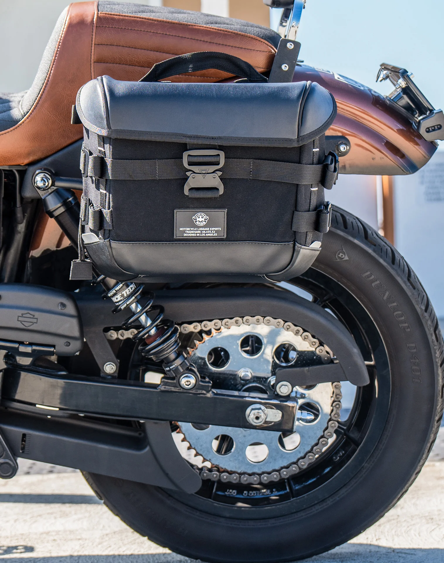 10L - Incognito Quick Mount Small Solo Saddlebag (Left Only) for Harley Dyna Super Glide FXD/I - Image 4