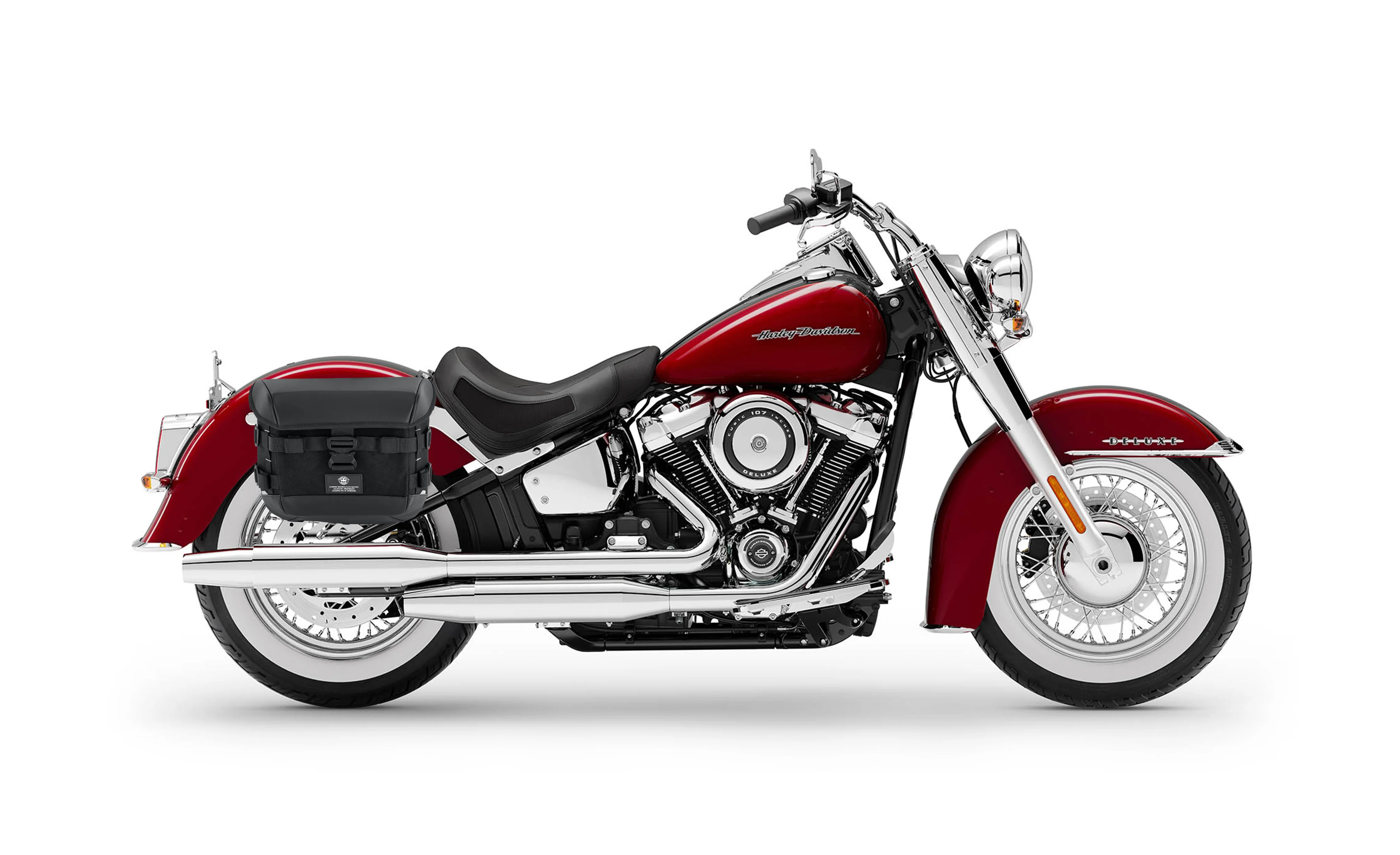 10L - Incognito Quick Mount Small Solo Motorcycle Saddlebag (Right Only) for Harley Softail Deluxe FLDE - Image 2