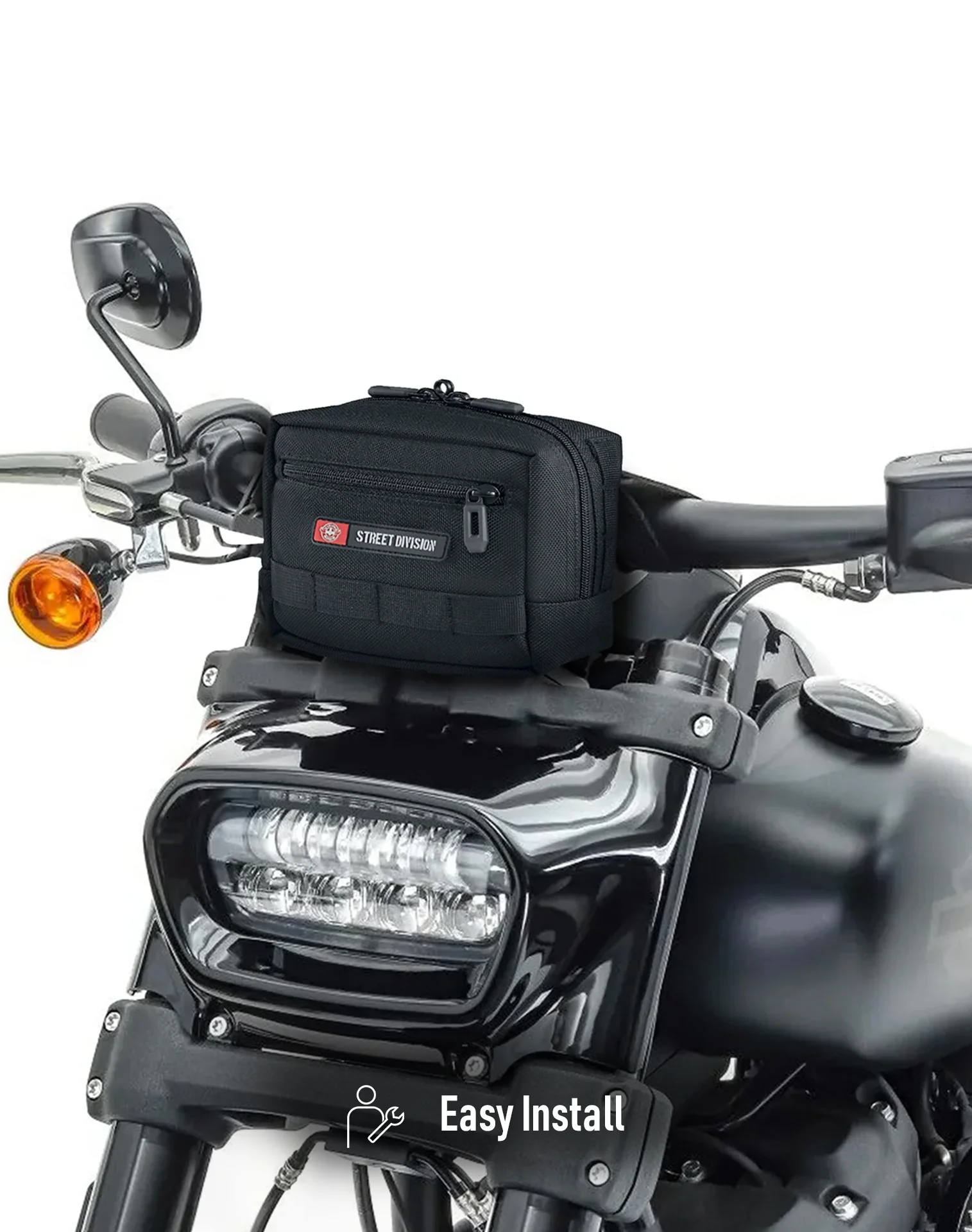 1L - Incognito Honda Motorcycle Handlebar Bag - Image 4