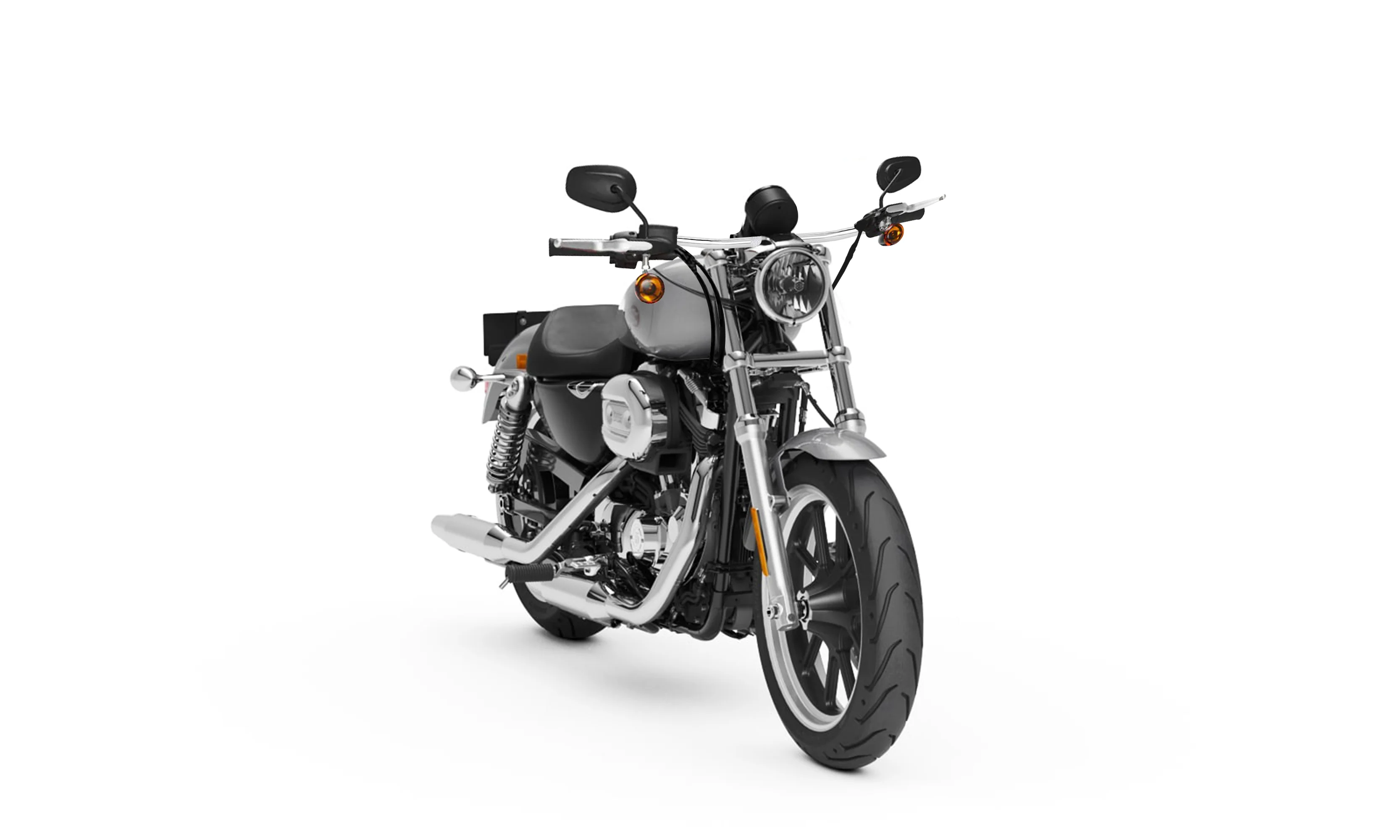 Viking Iron Born Drag Handlebar For Harley Sportster Superlow Chrome - Image 2