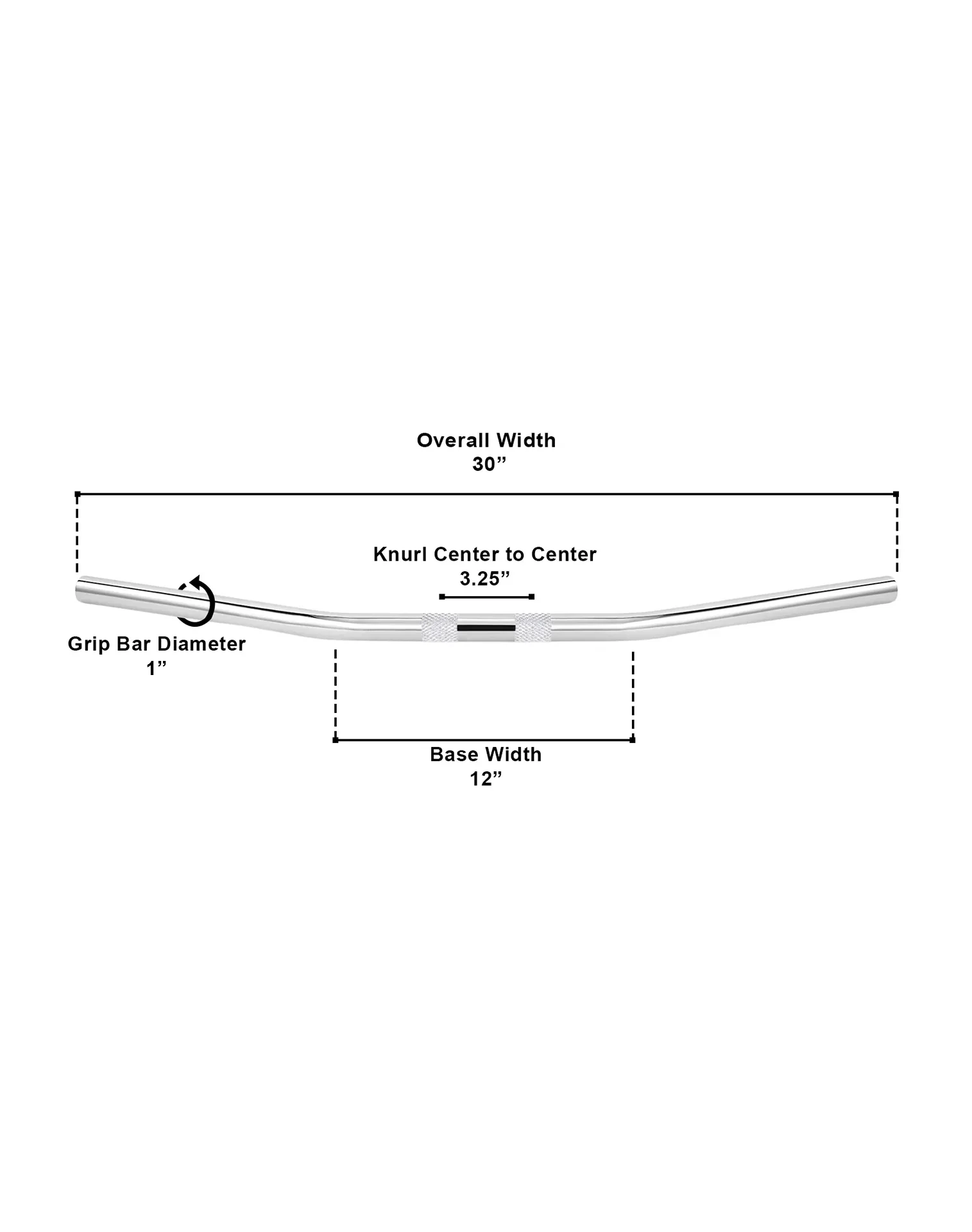 Viking Iron Born Drag Handlebar For Harley Sportster Superlow Chrome - Image 3