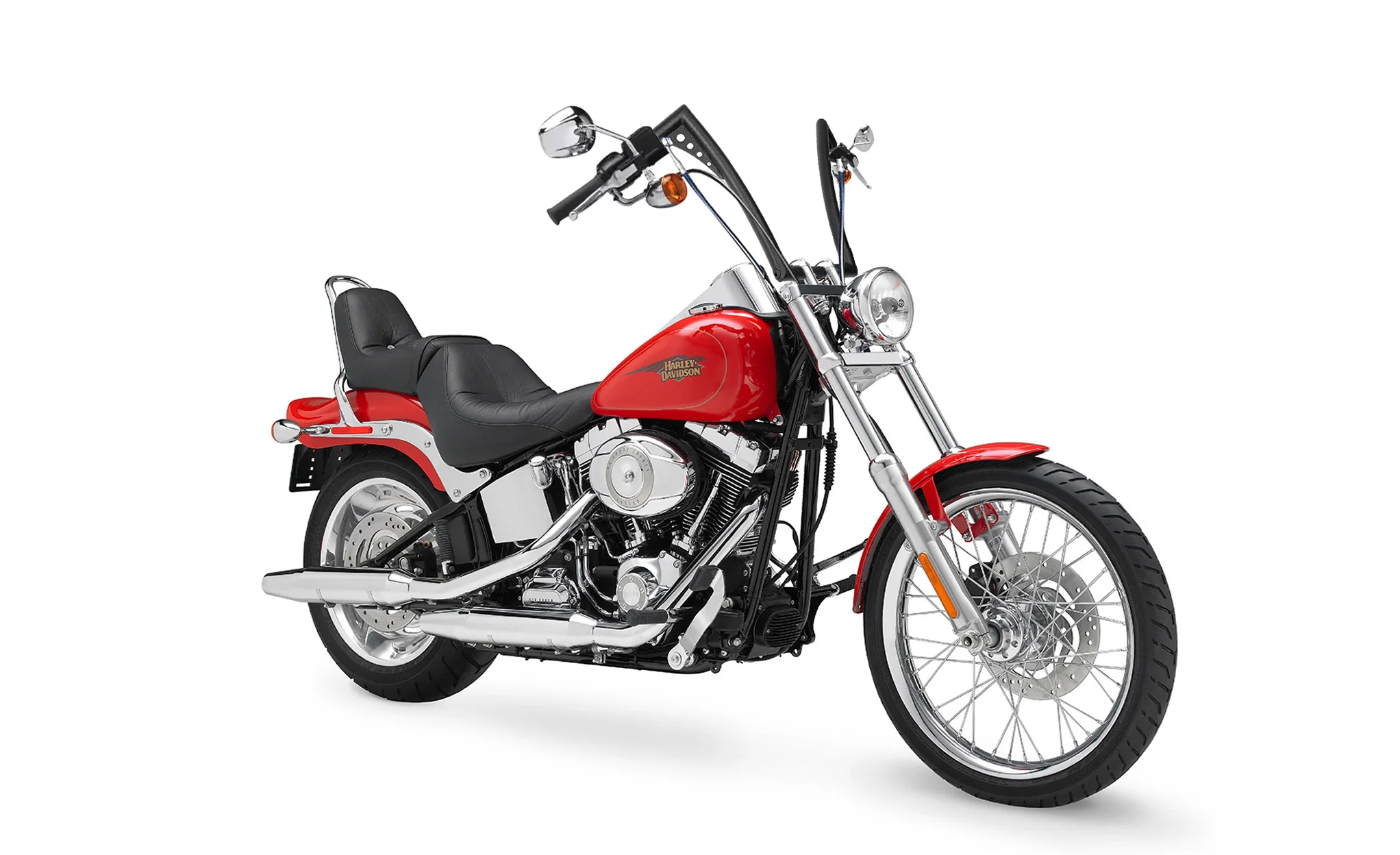 Viking Iron Born 12" Handlebar for Harley Softail Custom FXSTC Matte Black - Image 2
