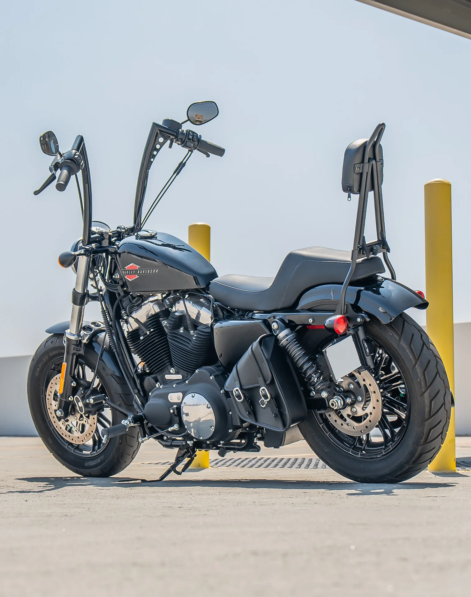Viking Iron Born Plain Short Backrest Pad for Suzuki Foldable Sissy Bar - Image 3