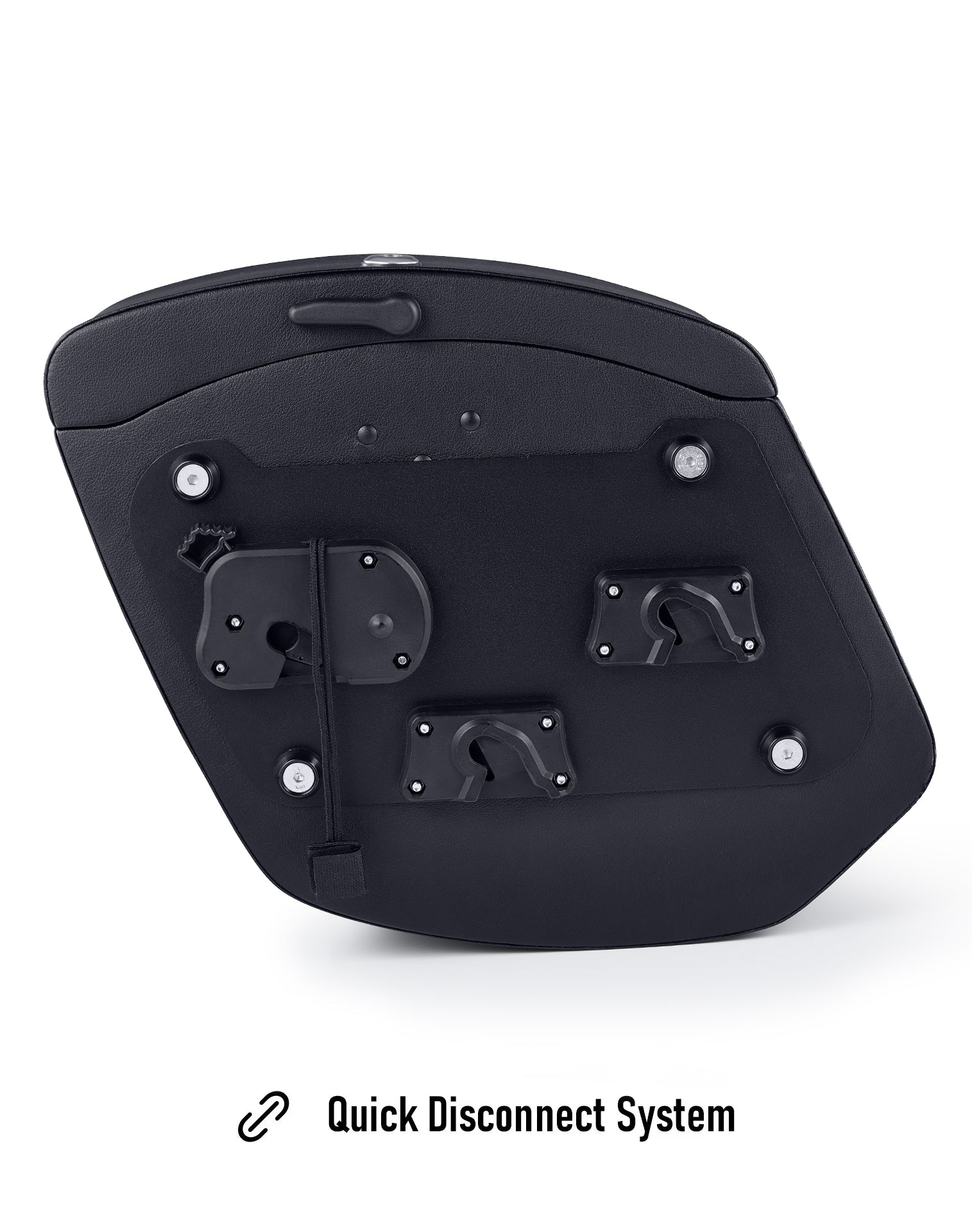 24L - Ironclad Quick-Mount Medium Harley Dyna Wide Glide FXDWG Leather Wrapped Hard Saddlebags - Image 9