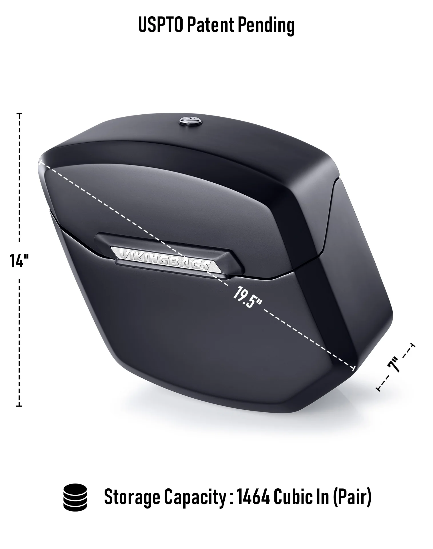24L - Ironclad Quick-Mount Medium Indian Super Chief Limited Matte Hard Saddlebags - Image 7