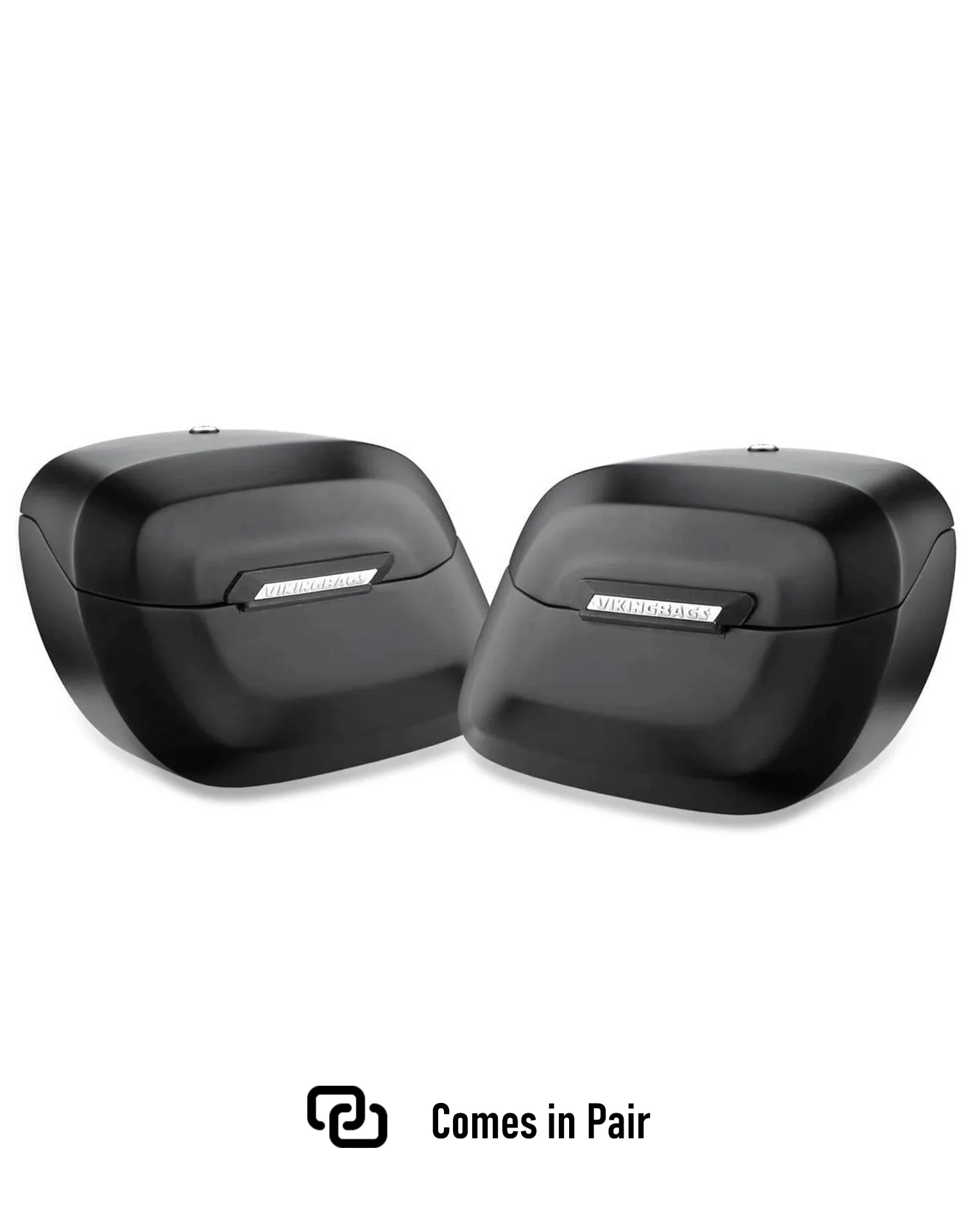 40L - Lamellar Raven Extra Large Matte Motorcycle Hard Saddlebags for Harley Softail Standard FXST - Image 5