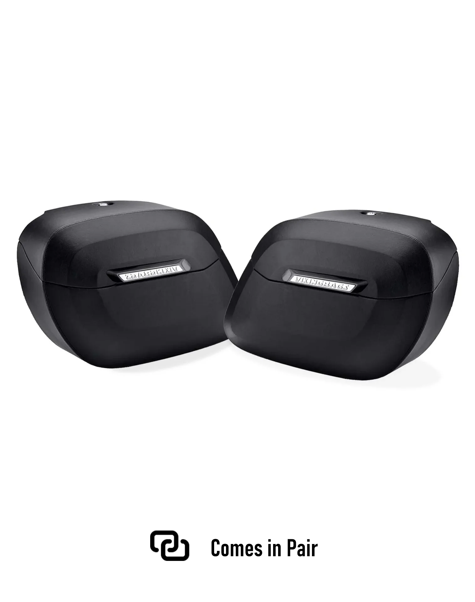 36L - Lamellar Raven Extra Large Shock Cut-out Leather Covered Hard Saddlebags for Harley Sportster 883 Low XL883L - Image 5