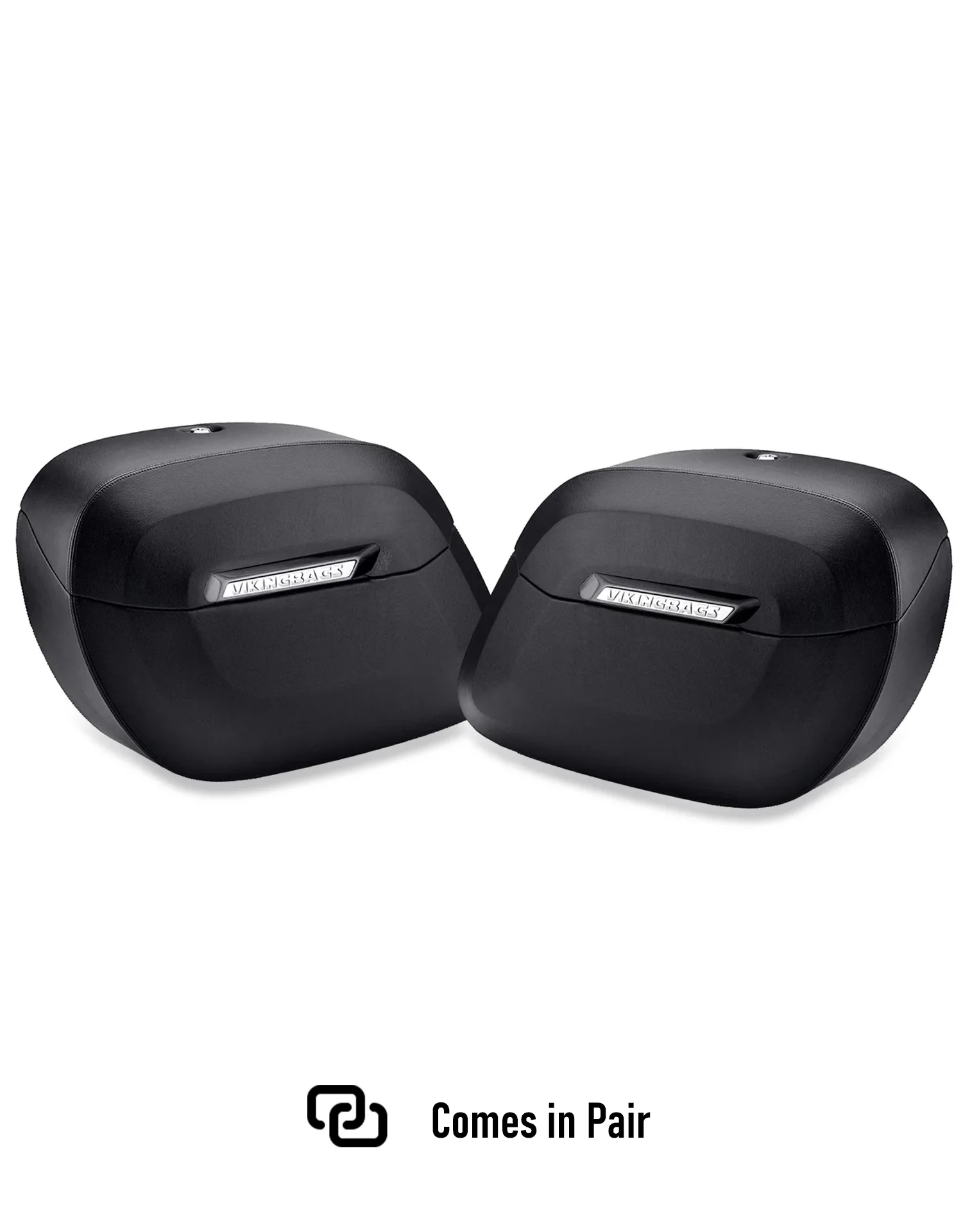 40L - Lamellar Raven Extra Large Yamaha Raider Leather Covered Motorcycle Hard Saddlebags - Image 5