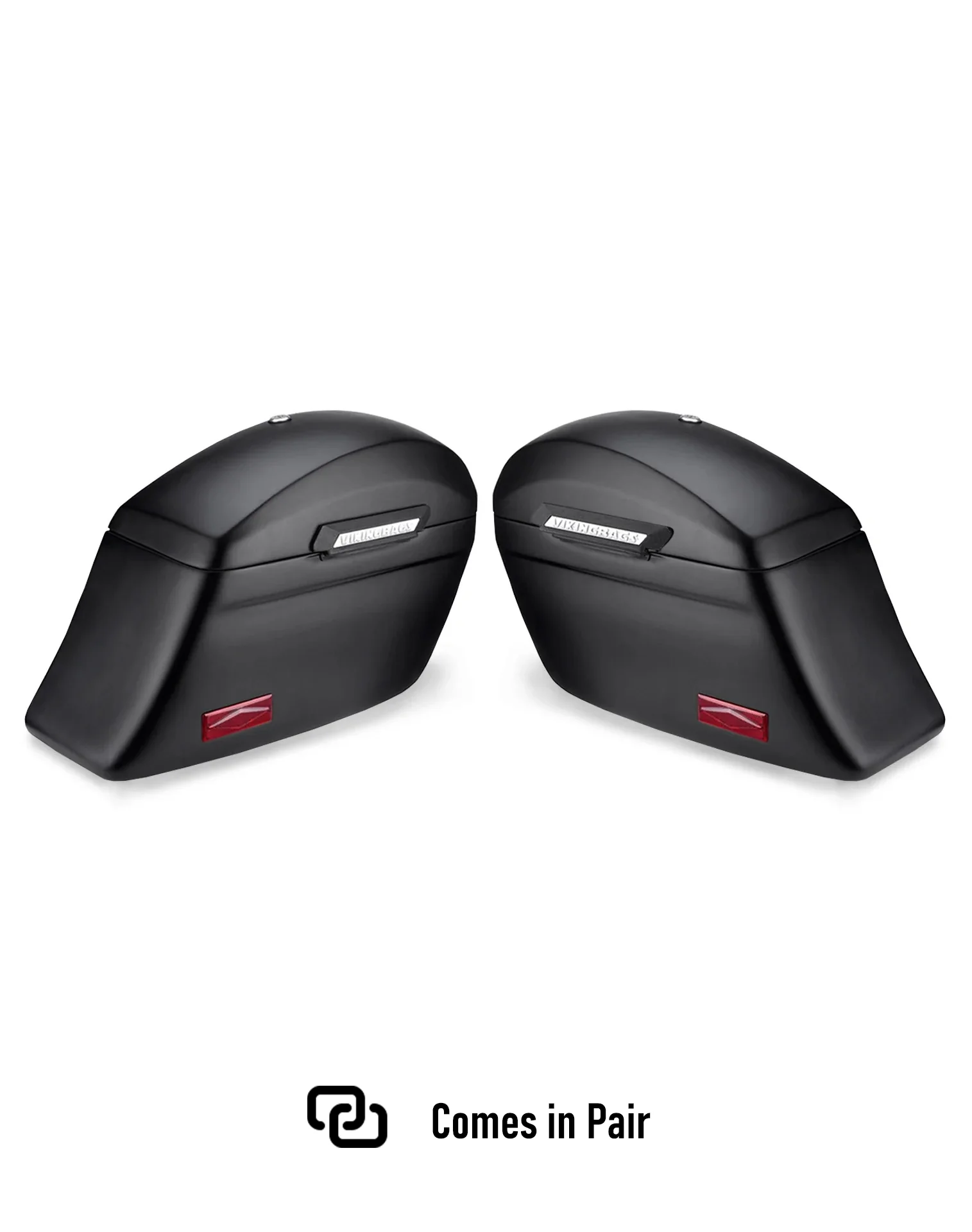 44L - Lamellar Stallion Extra Large Matte Motorcycle Hard Saddlebags for Harley Softail Breakout FXSB - Image 5