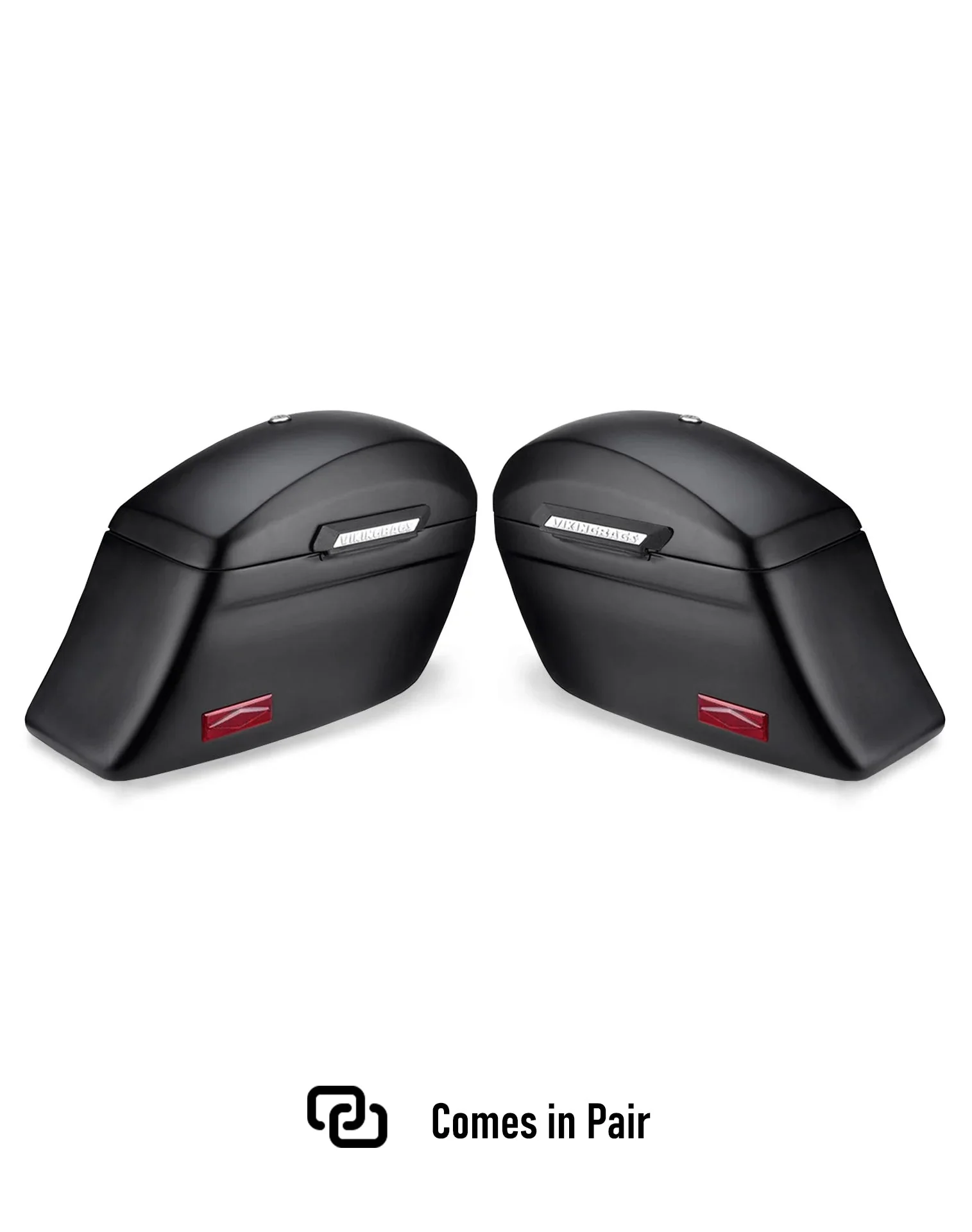 44L - Lamellar Stallion Extra Large Victory Kingpin Matte Motorcycle Hard Saddlebags - Image 5