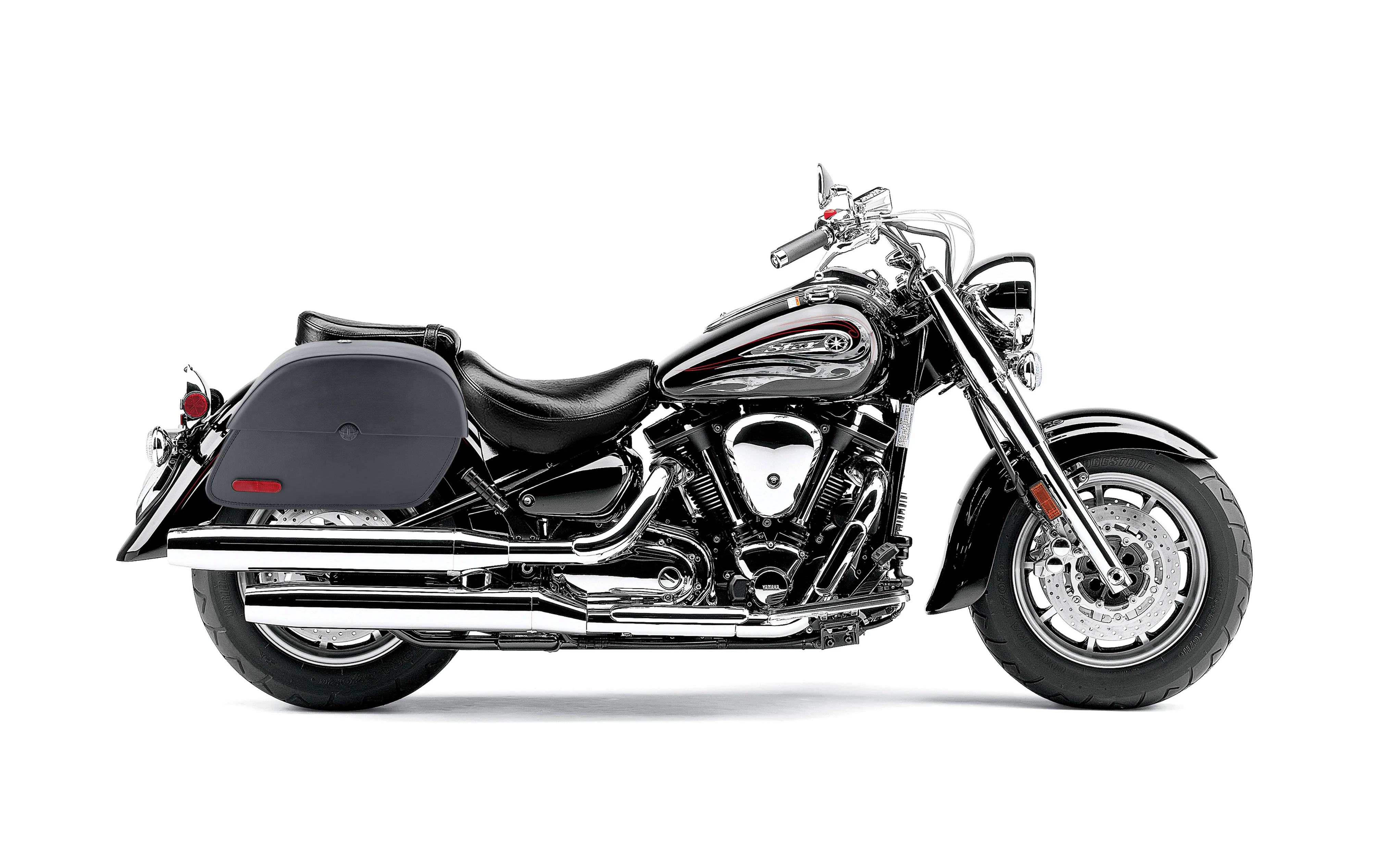28L - Panzer Medium Hard Mount Yamaha Road Star S Midnight Motorcycle Saddlebags - Image 2