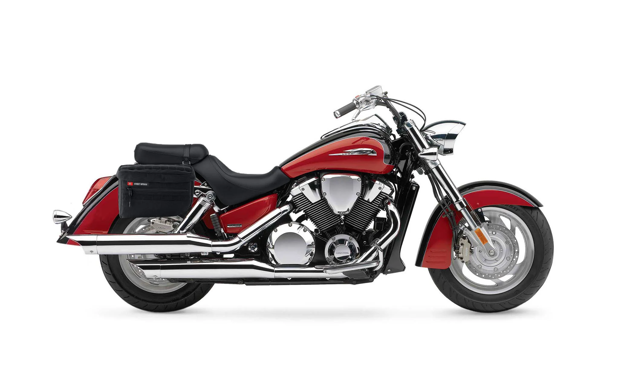 18L - Patriot Medium Honda VTX 1800 R Retro Motorcycle Throw Over Saddlebags - Image 2