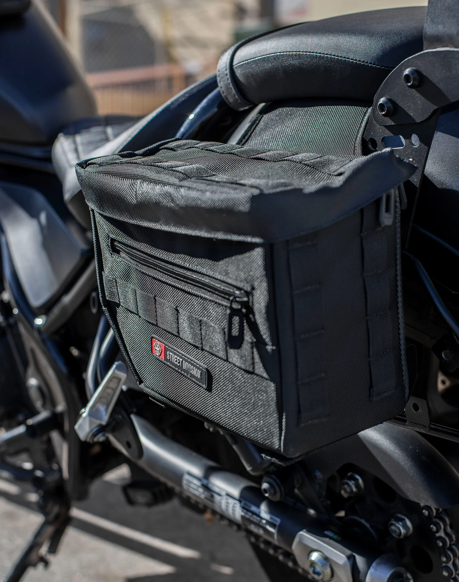 10L - Patriot Small Honda Rebel 500 Throw Over Saddlebags - Image 5