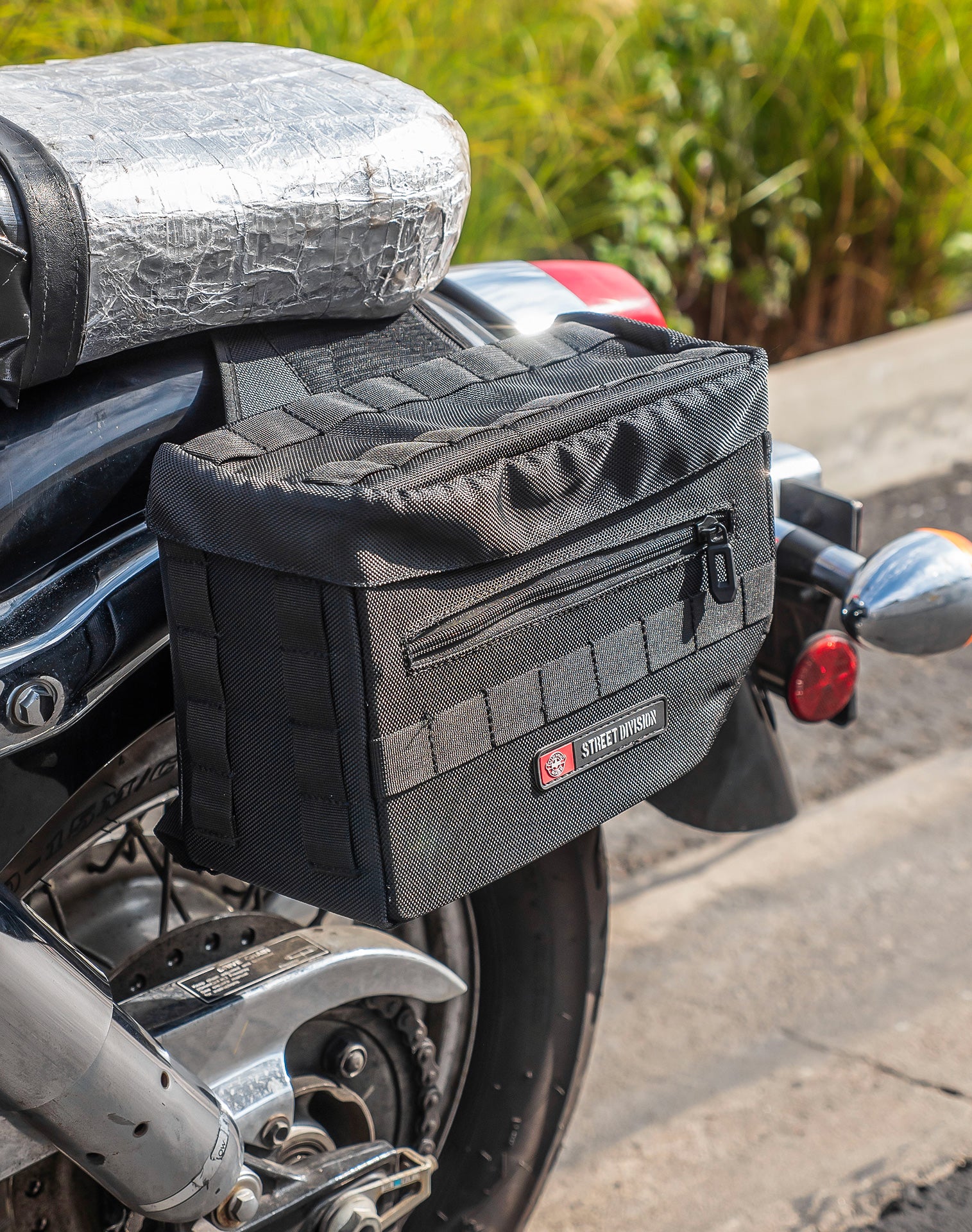 10L - Patriot Small Honda Shadow 750 ACE Throw Over Saddlebags - Image 5