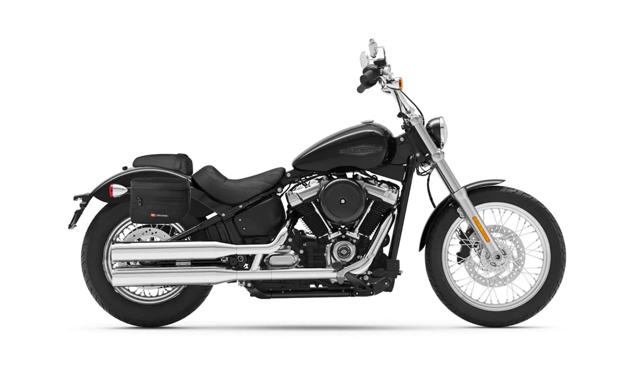 10L - Patriot Small Motorcycle Throw Over Saddlebags for Harley Softail Standard FXST - Image 2
