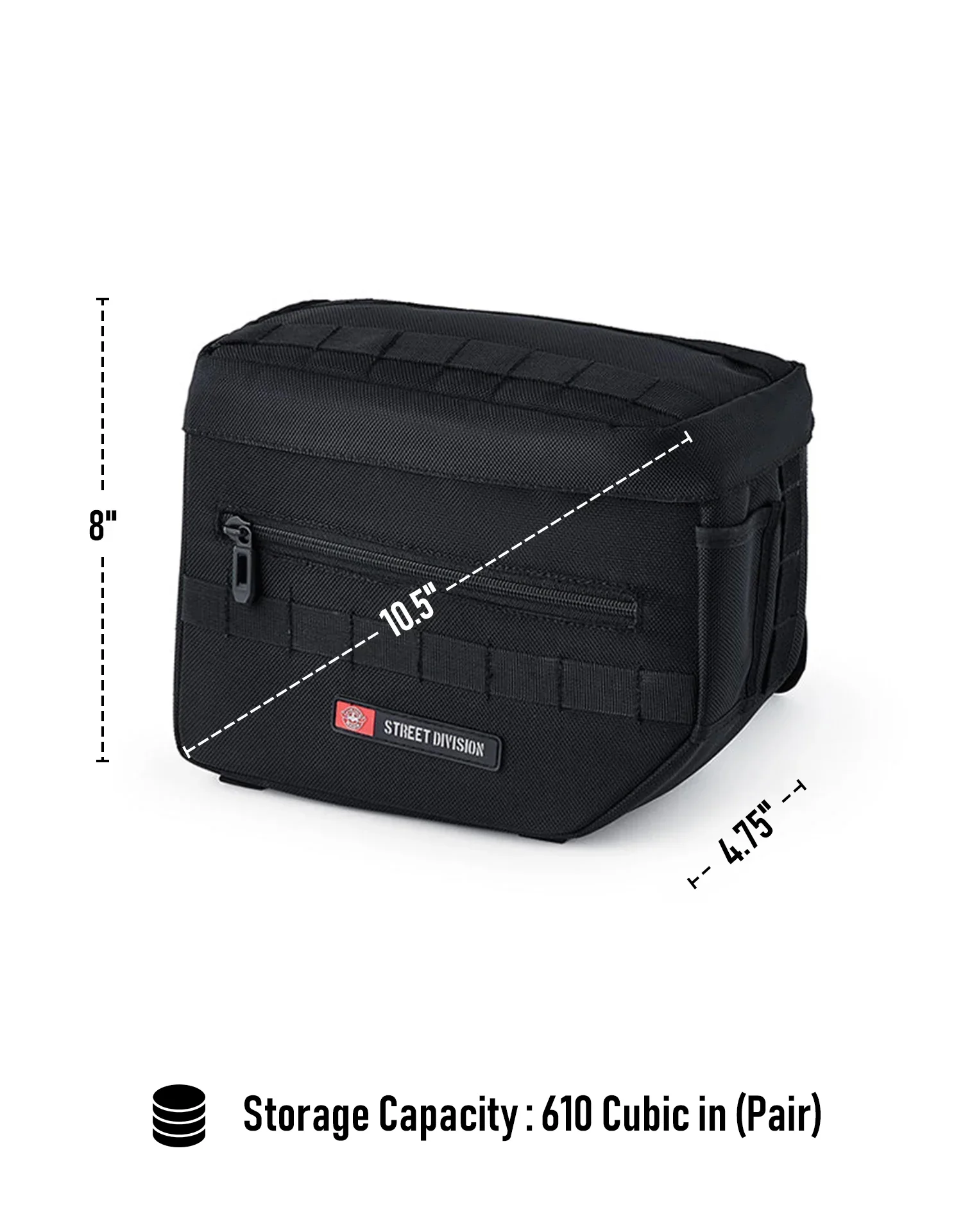10L - Patriot Small Triumph Rocket III Classic Throw Over Saddlebags - Image 3
