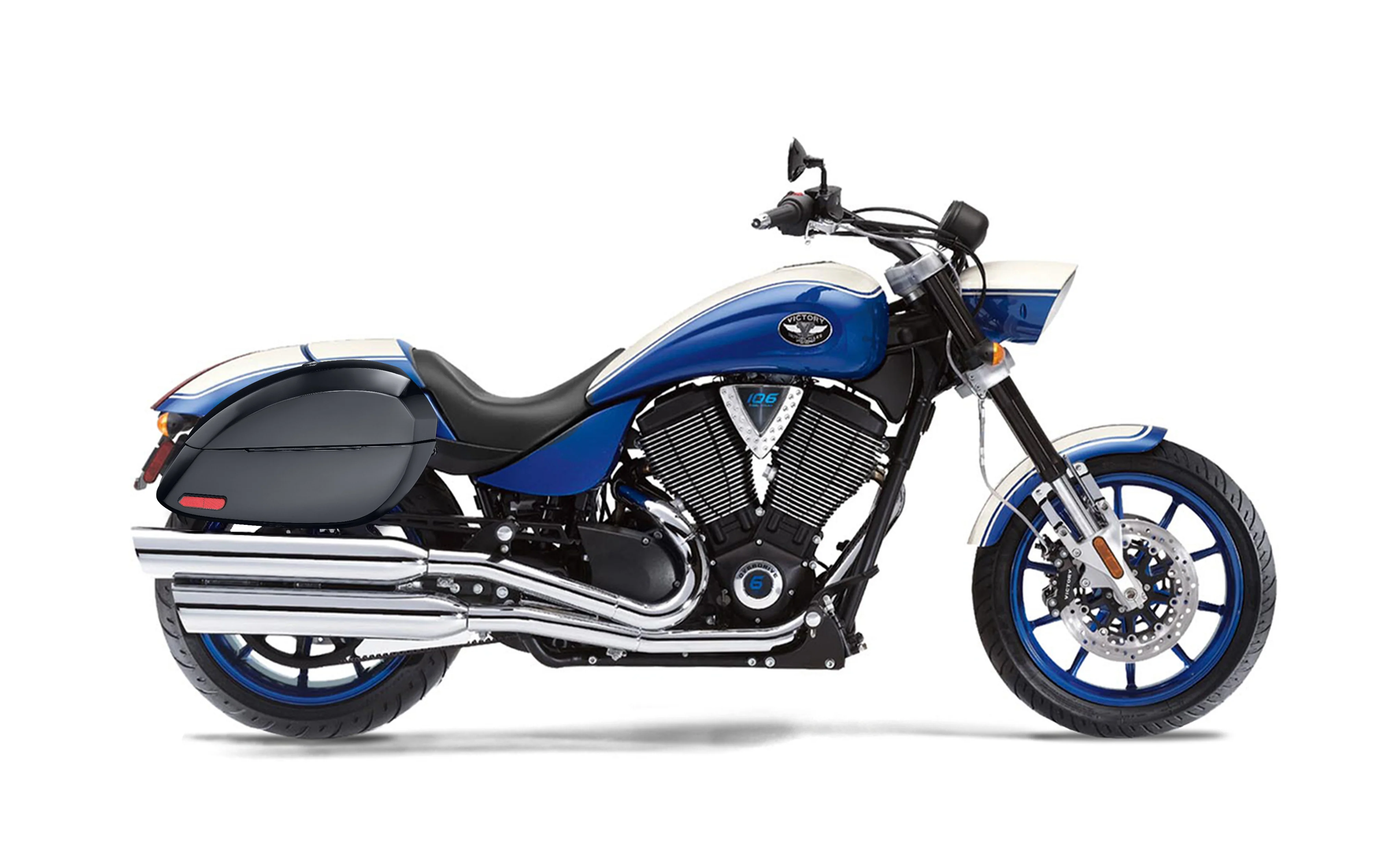 28L - Phantom Large Victory Hammer Painted Motorcycle Hard Saddlebags - Image 2