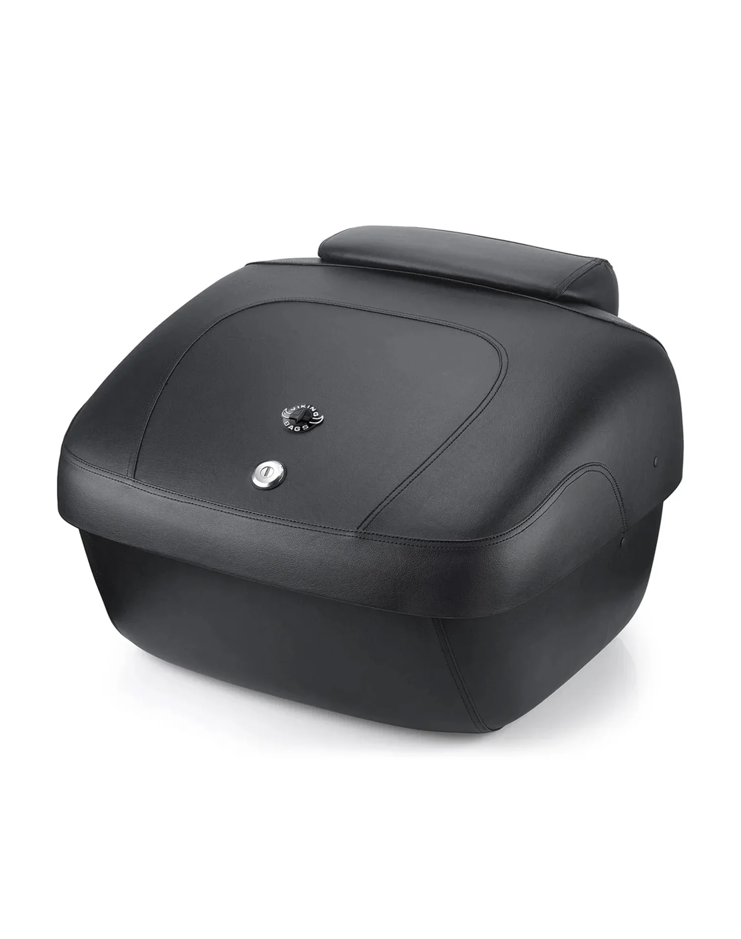 44L - Premium Extra Large Leather Wrapped Hard Motorcycle Trunk