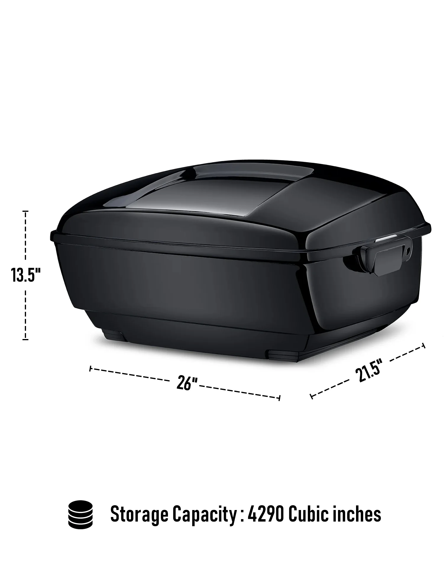 70L - Premium Extra Large Motorcycle Trunk for Harley Road Glide - Image 7