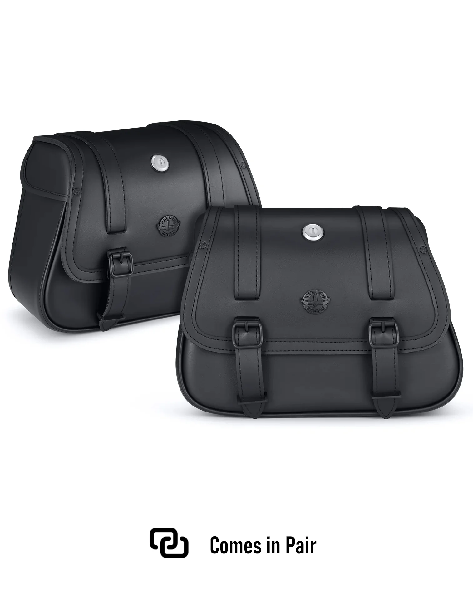 25L - SpiritBlade Large Indian Scout Bobber Leather Motorcycle Saddlebags - Image 9