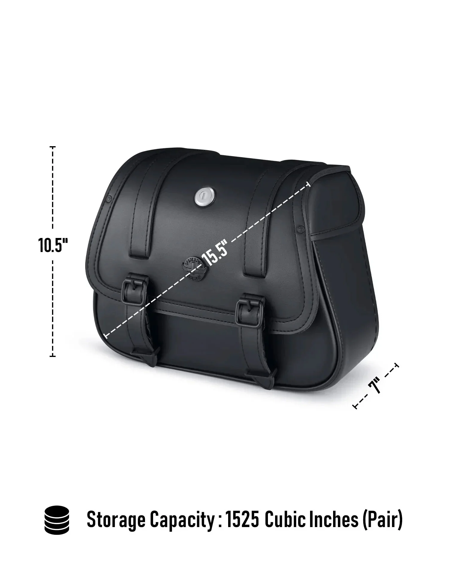 25L - SpiritBlade Large Indian Scout Bobber Sixty Leather Motorcycle Saddlebags - Image 7