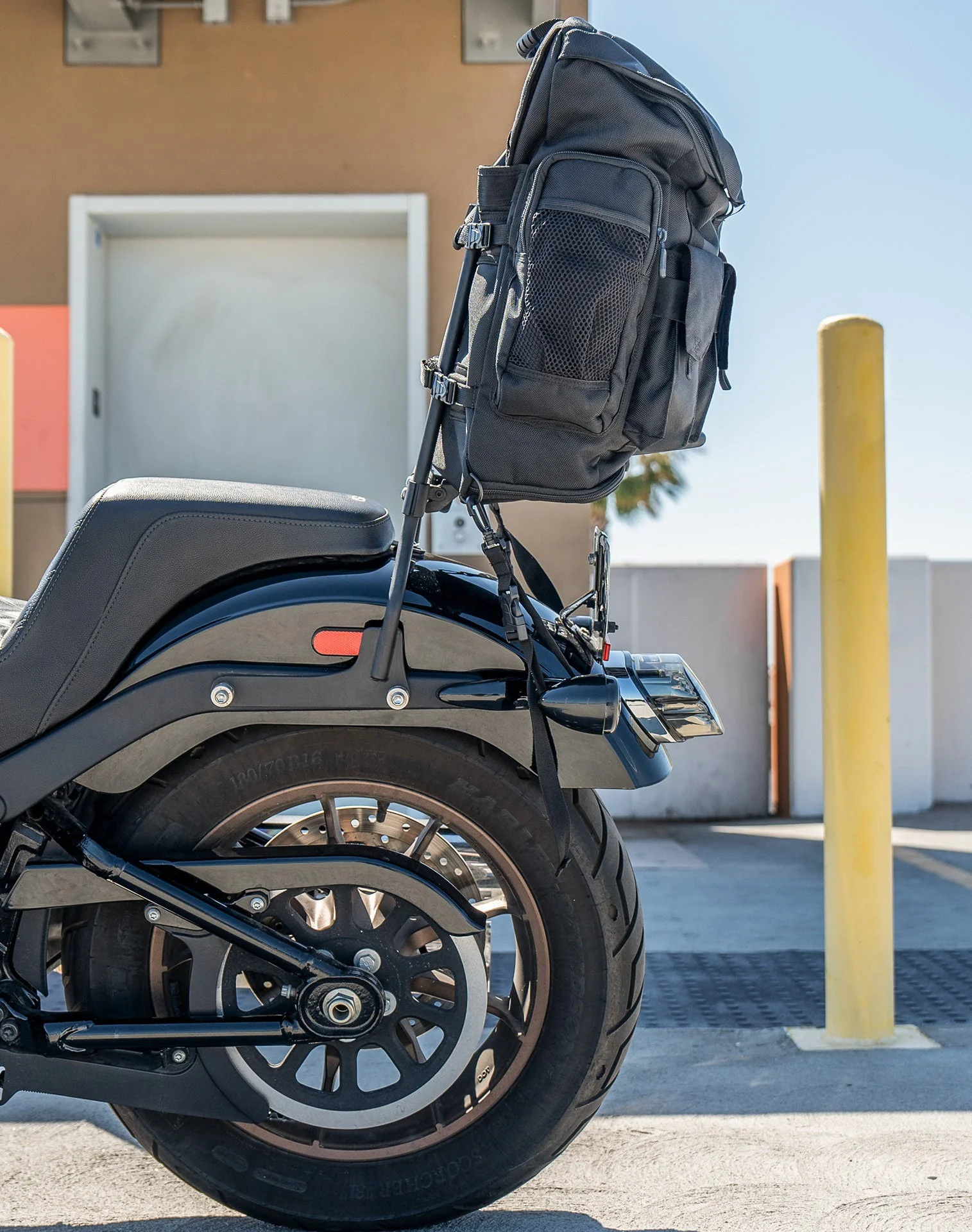 32L - Trident Large Kawasaki Motorcycle Sissy Bar Backpack - Image 4
