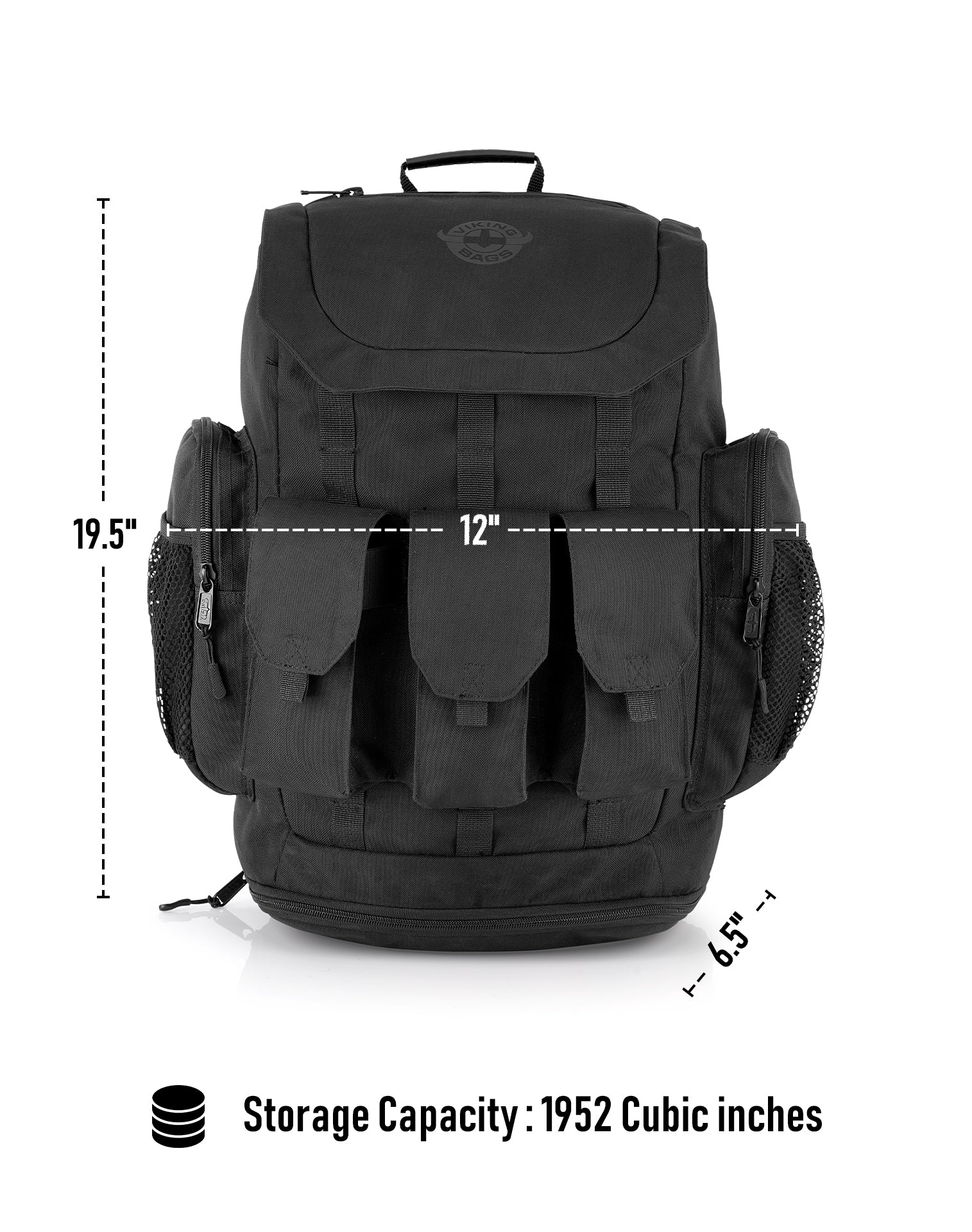 32L - Trident Large Motorcycle Tail Bag for Harley Davidson - Image 7
