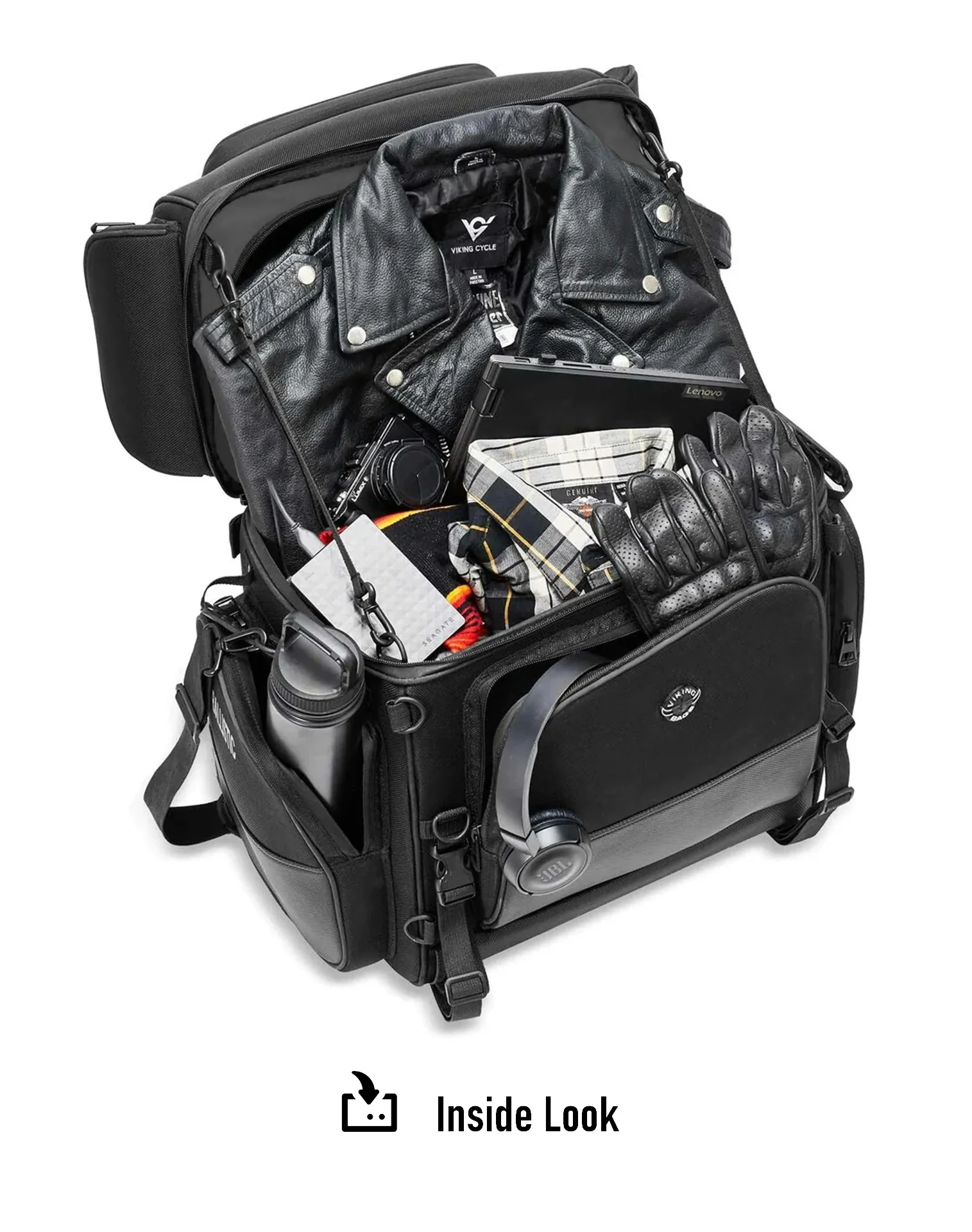 57L - Voyage Premium XL Suzuki Motorcycle Tail Bag - Image 8