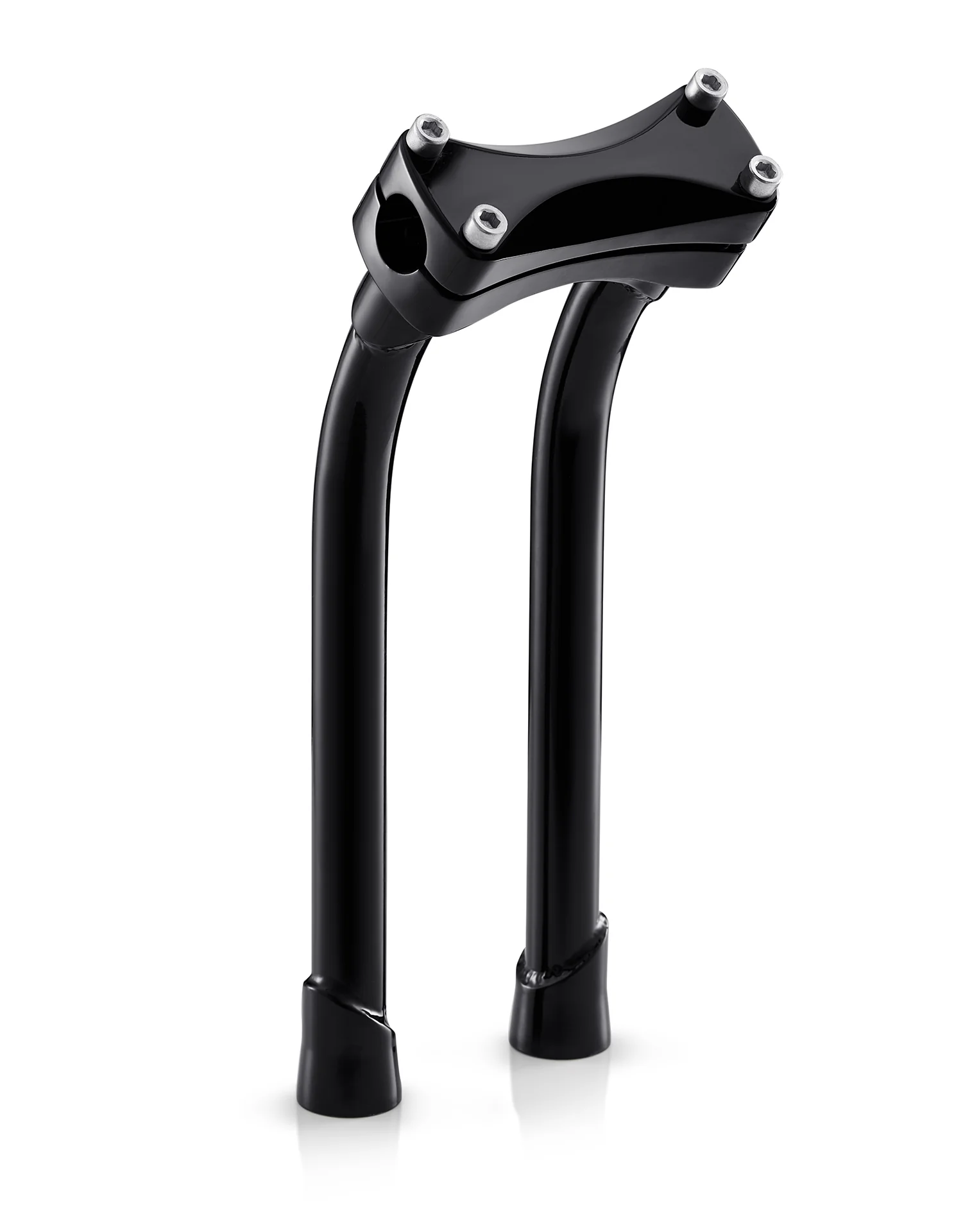 Viking Warlock 12" Pullback Handlebar Risers for Harley Dyna Low Rider FXDL/I Gloss Black